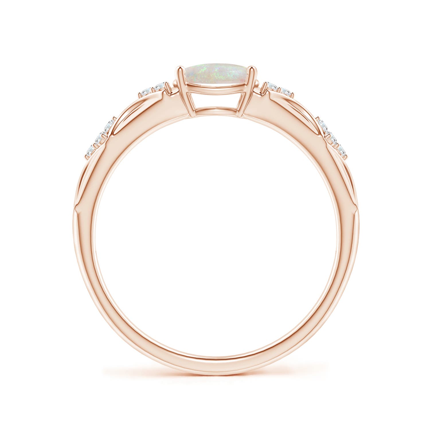 AA - Opal / 0.49 CT / 14 KT Rose Gold