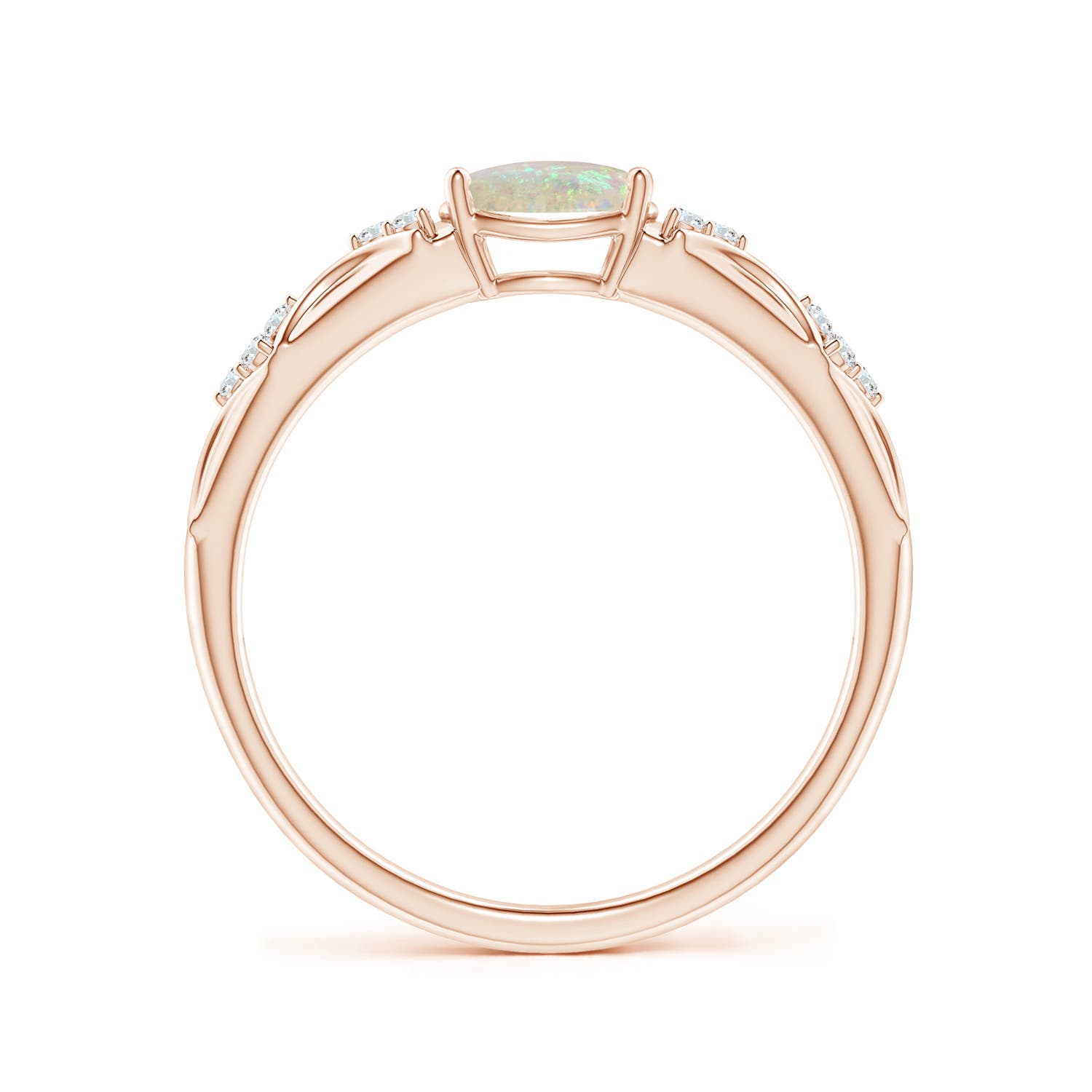 AAA - Opal / 0.49 CT / 14 KT Rose Gold