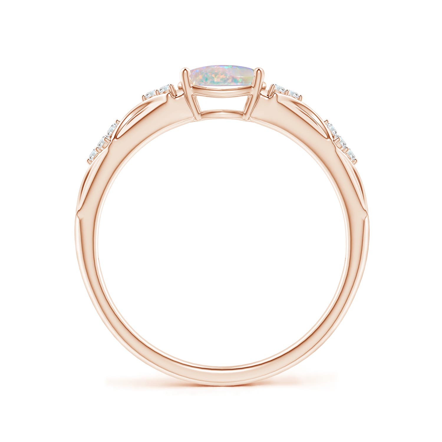 AAAA - Opal / 0.49 CT / 14 KT Rose Gold