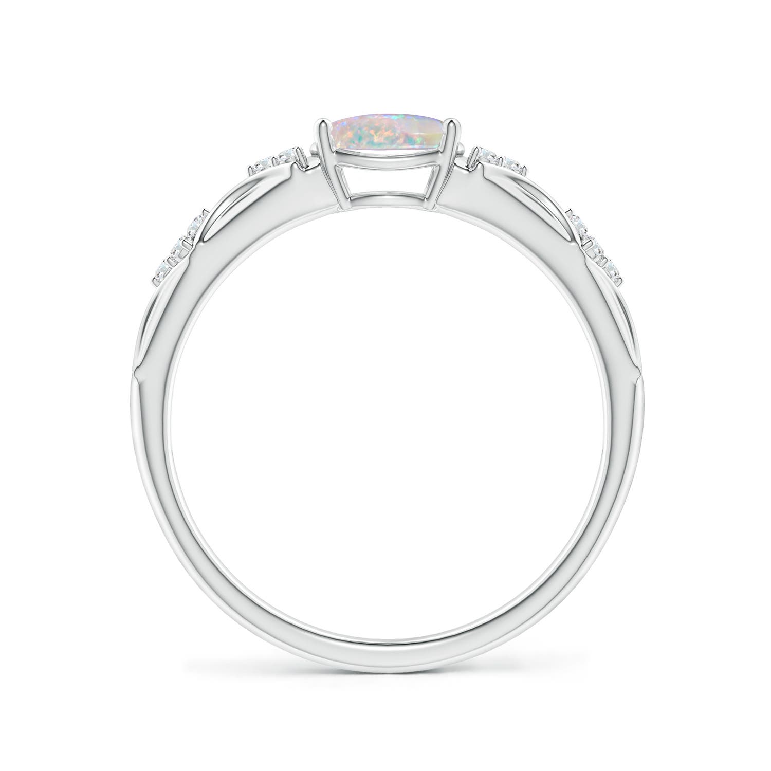 AAAA - Opal / 0.49 CT / 14 KT White Gold