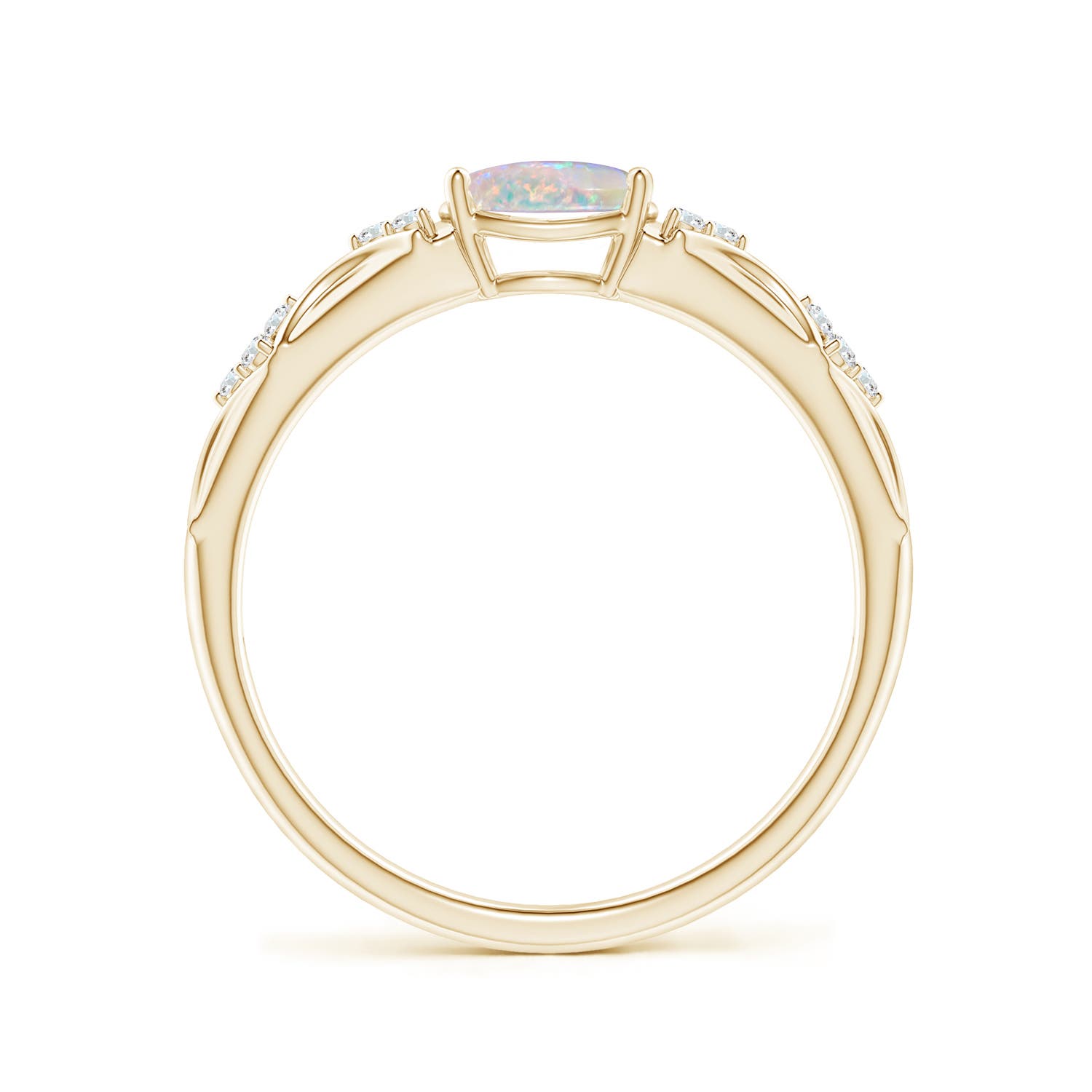 AAAA - Opal / 0.49 CT / 14 KT Yellow Gold