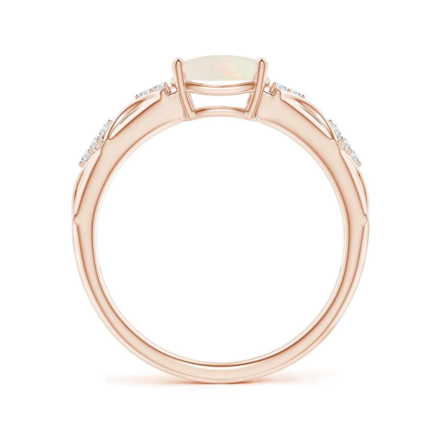 A - Opal / 0.87 CT / 14 KT Rose Gold