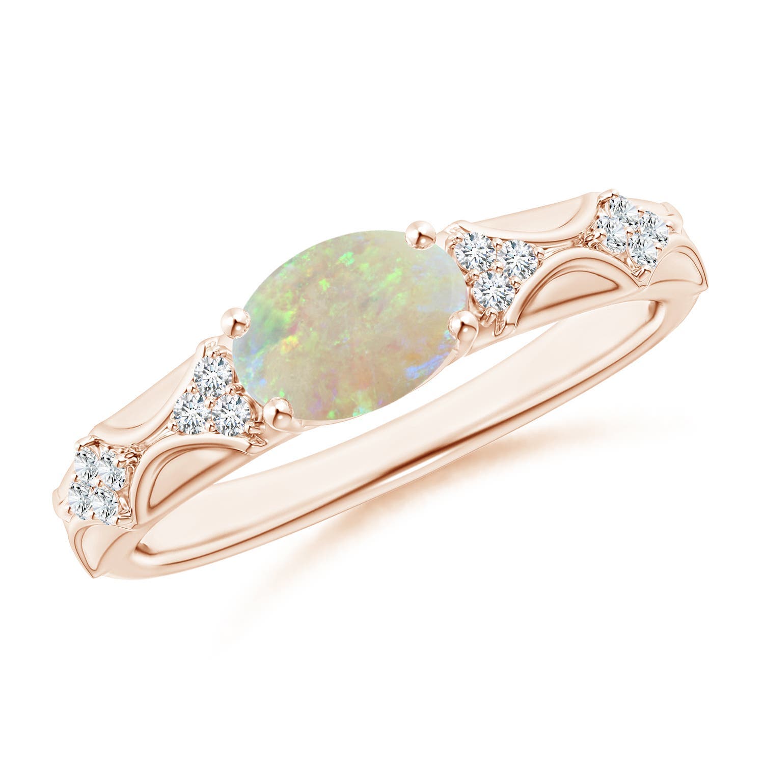 AAA - Opal / 0.87 CT / 14 KT Rose Gold