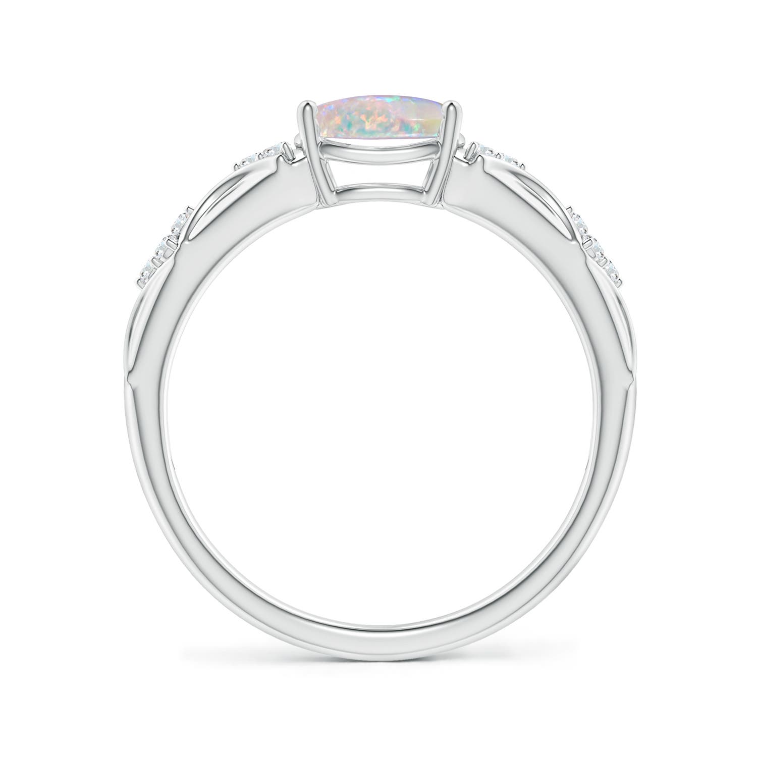 AAAA - Opal / 0.87 CT / 14 KT White Gold