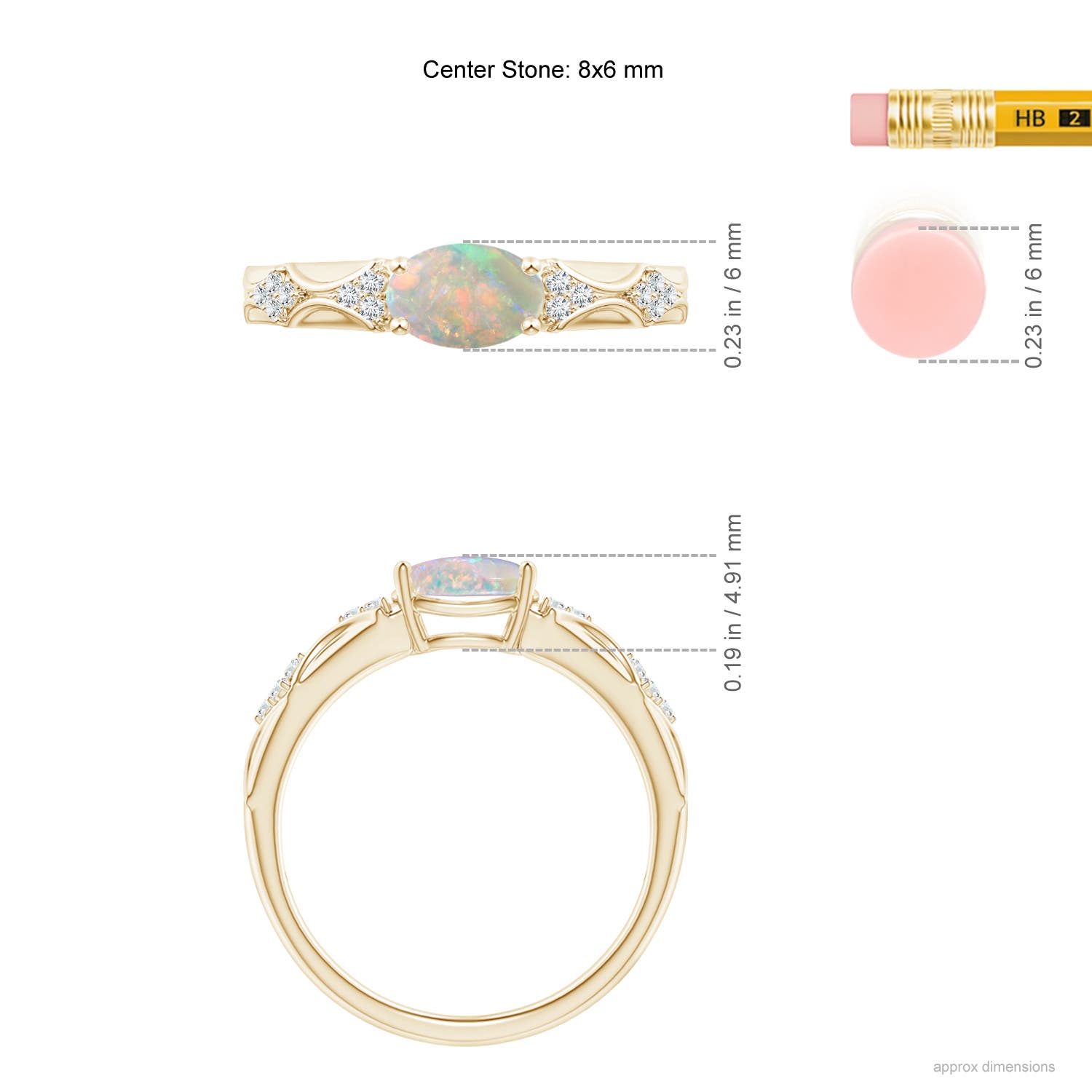 AAAA - Opal / 0.87 CT / 14 KT Yellow Gold