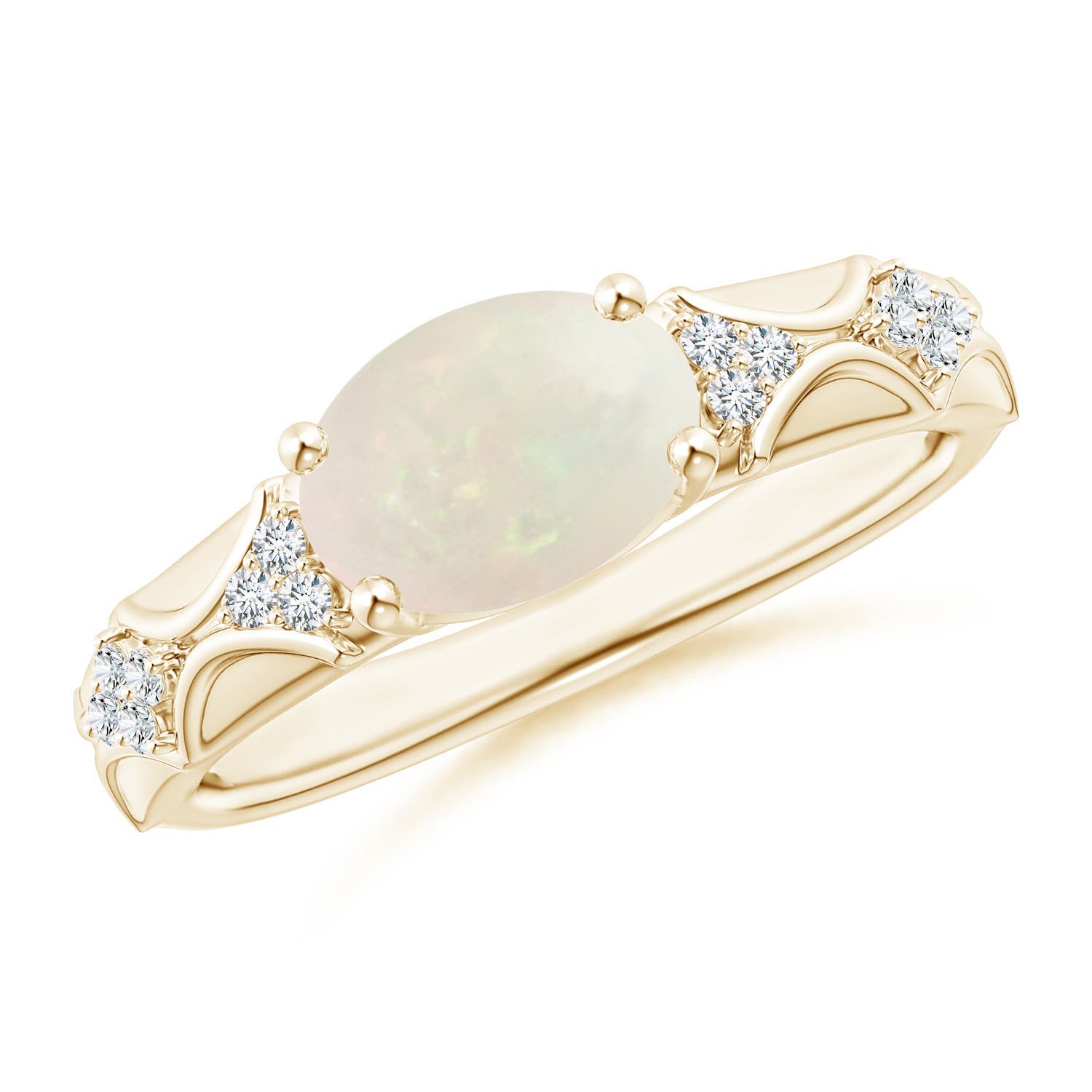 A - Opal / 1.18 CT / 14 KT Yellow Gold