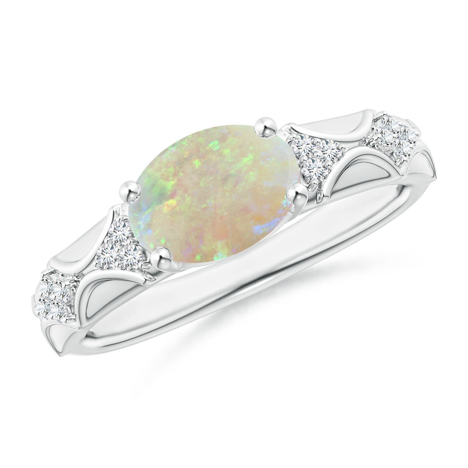 AAA - Opal / 1.18 CT / 14 KT White Gold