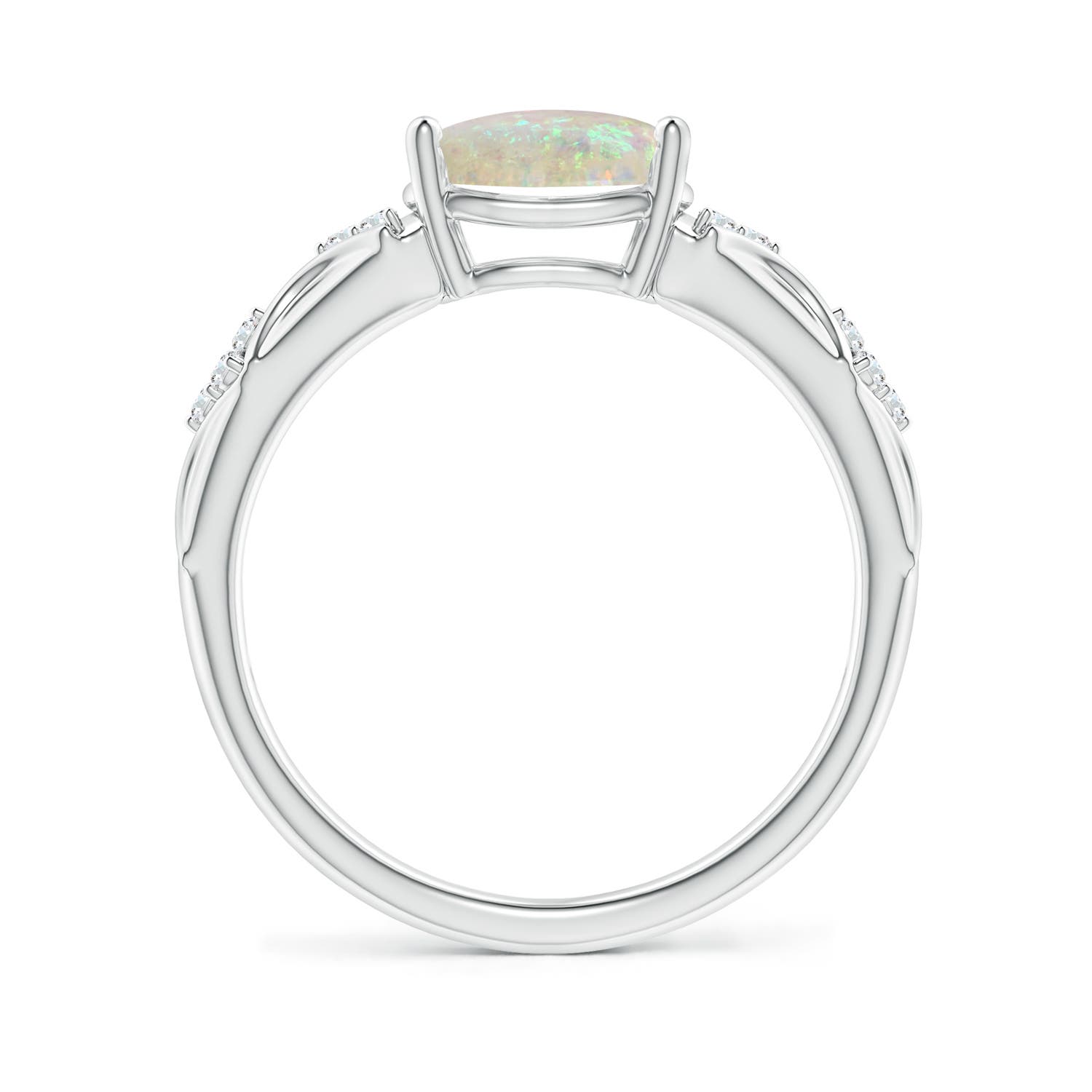 AAA - Opal / 1.18 CT / 14 KT White Gold