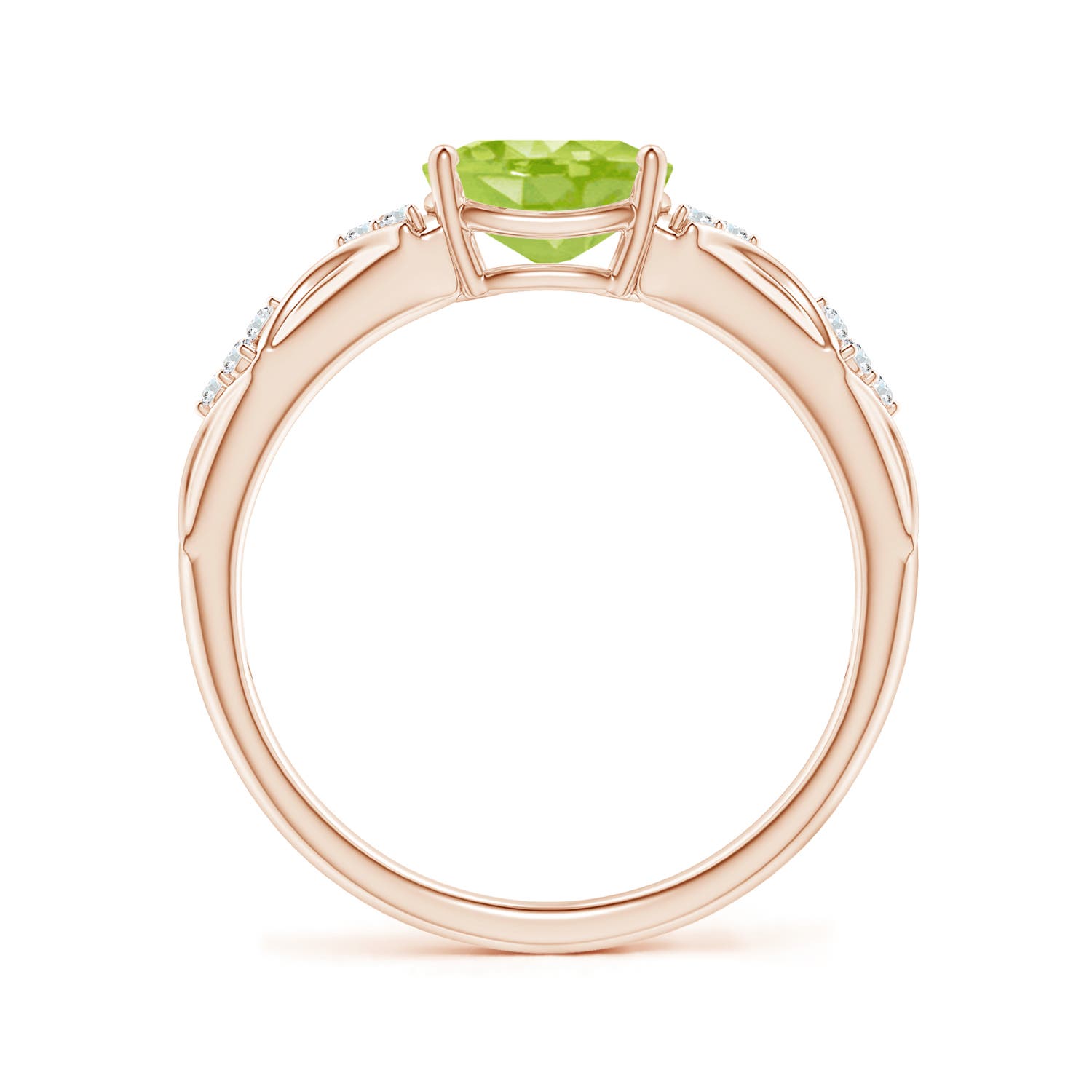 AA - Peridot / 1.42 CT / 14 KT Rose Gold