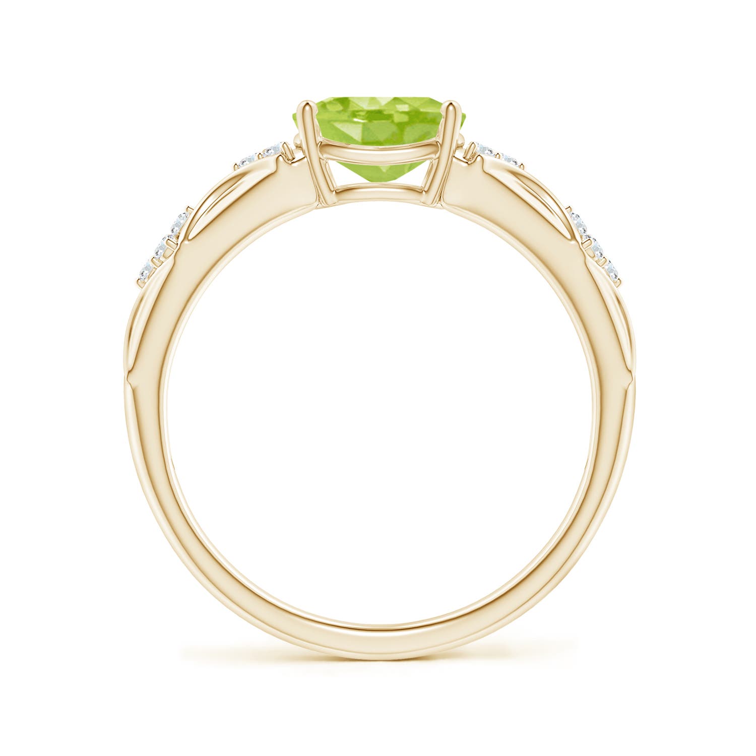 AA - Peridot / 1.42 CT / 14 KT Yellow Gold