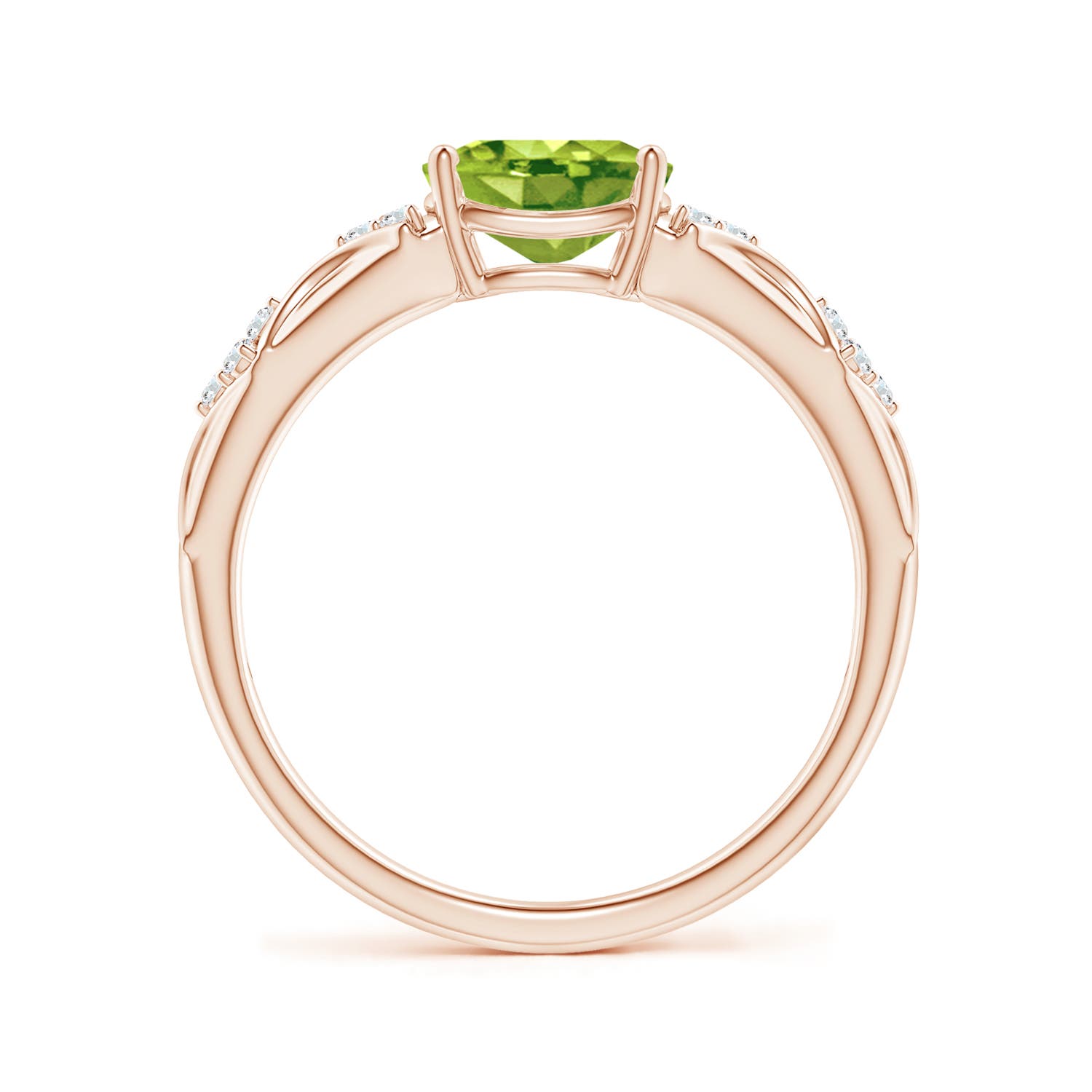 AAA - Peridot / 1.42 CT / 14 KT Rose Gold