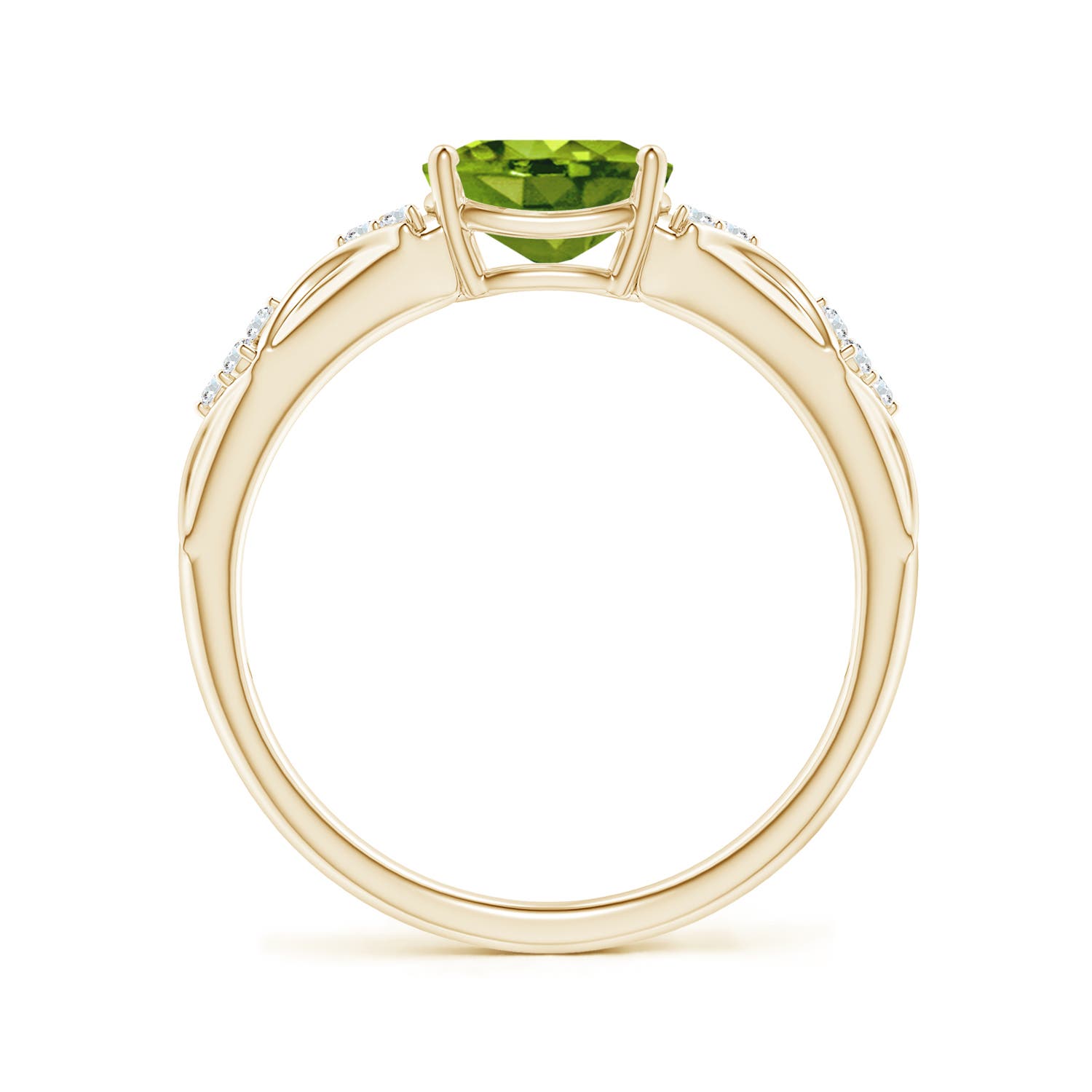 AAAA - Peridot / 1.42 CT / 14 KT Yellow Gold