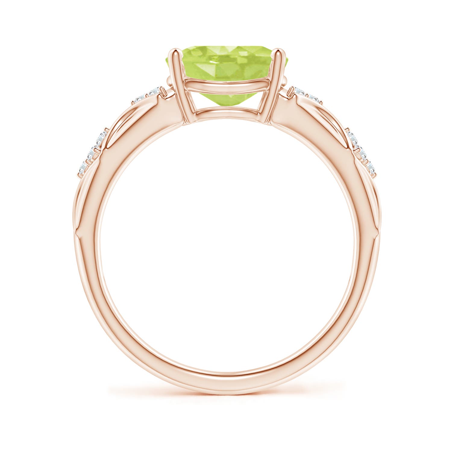 A - Peridot / 1.98 CT / 14 KT Rose Gold