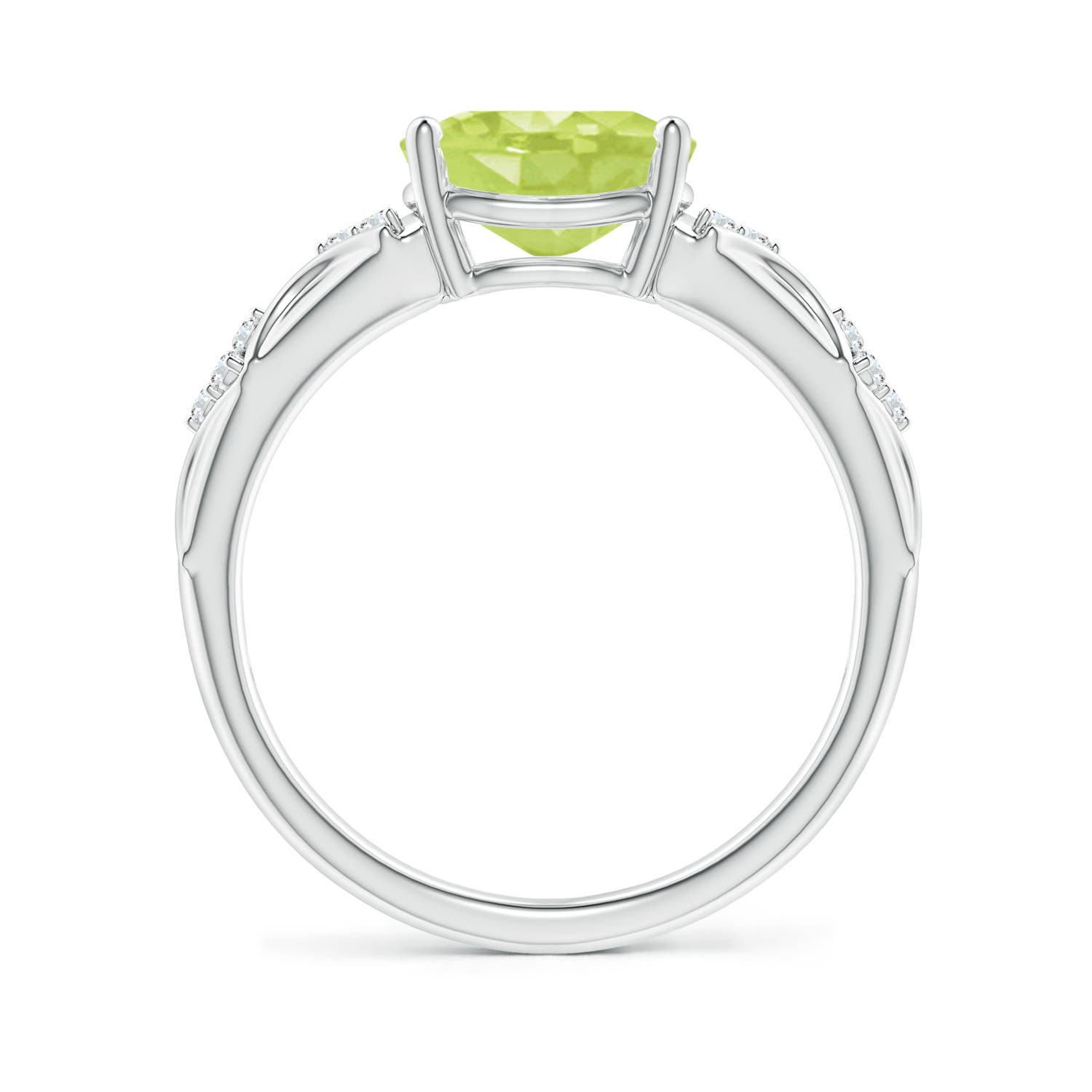 A - Peridot / 1.98 CT / 14 KT White Gold