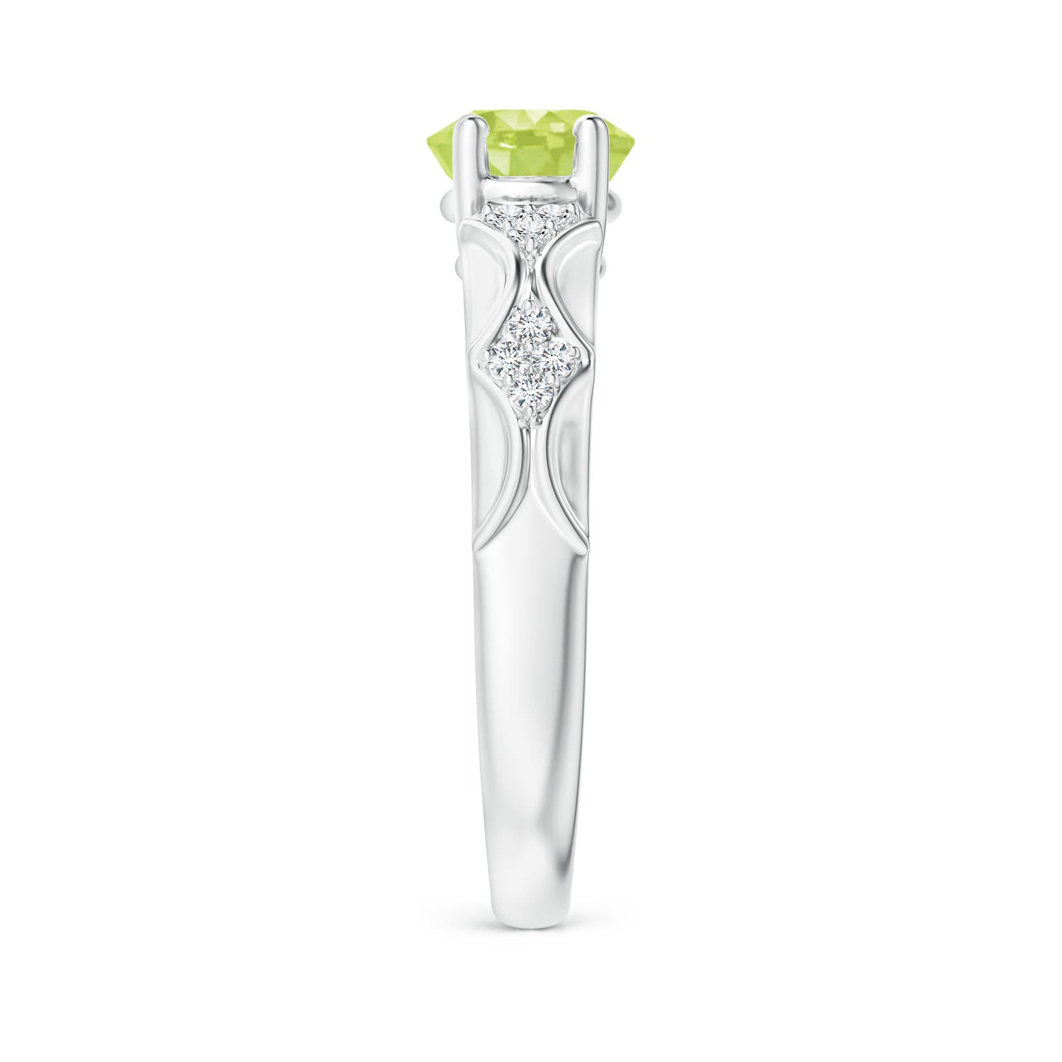 A - Peridot / 1.98 CT / 14 KT White Gold