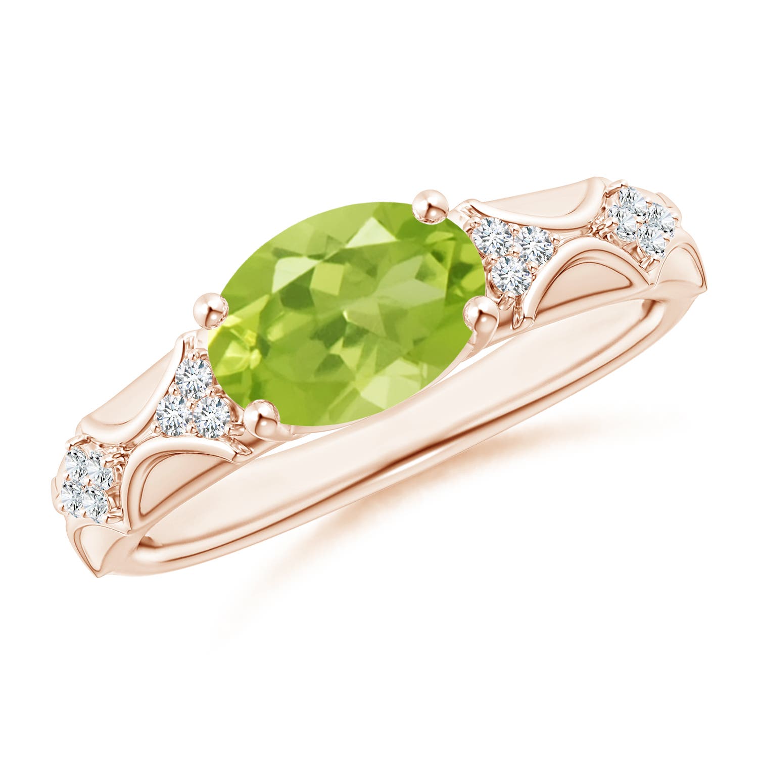 AA - Peridot / 1.98 CT / 14 KT Rose Gold