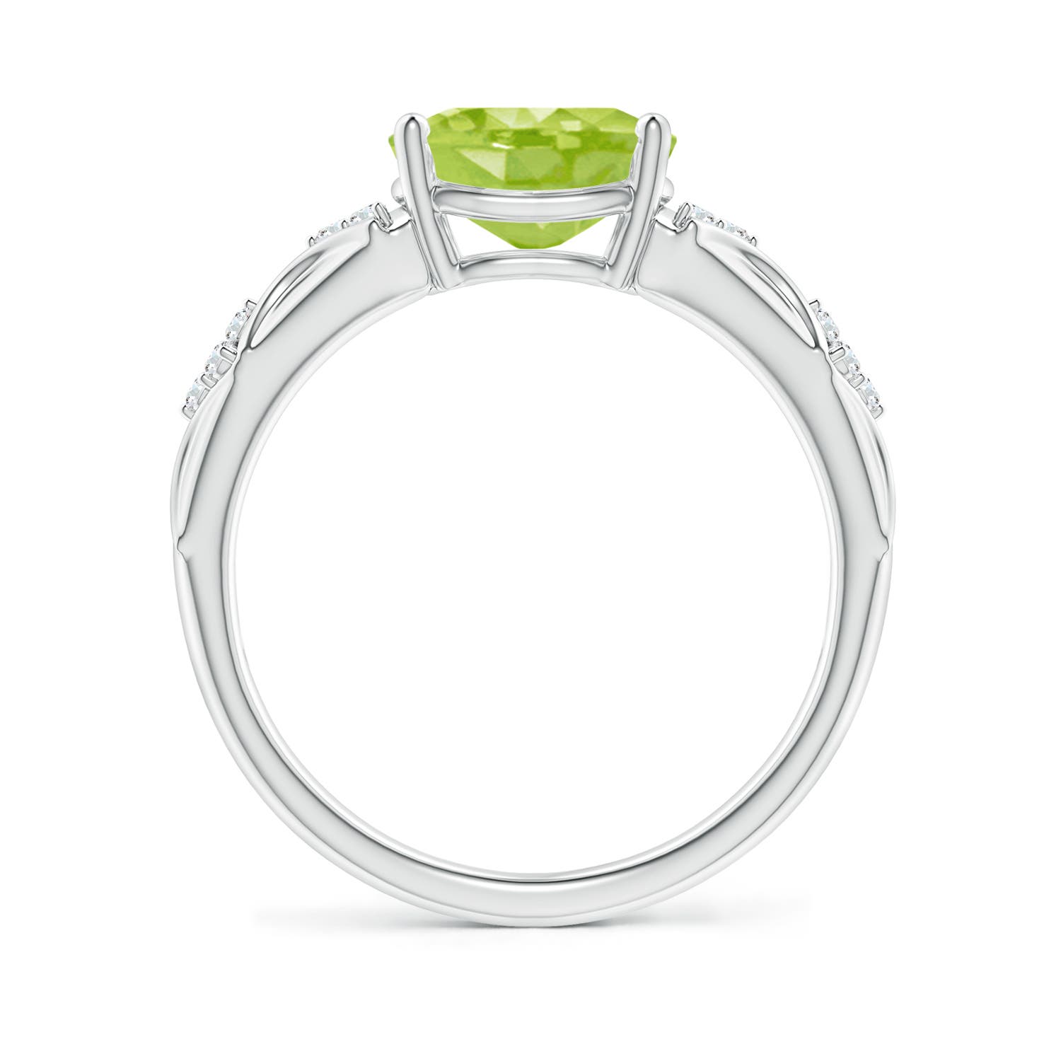 AA - Peridot / 1.98 CT / 14 KT White Gold