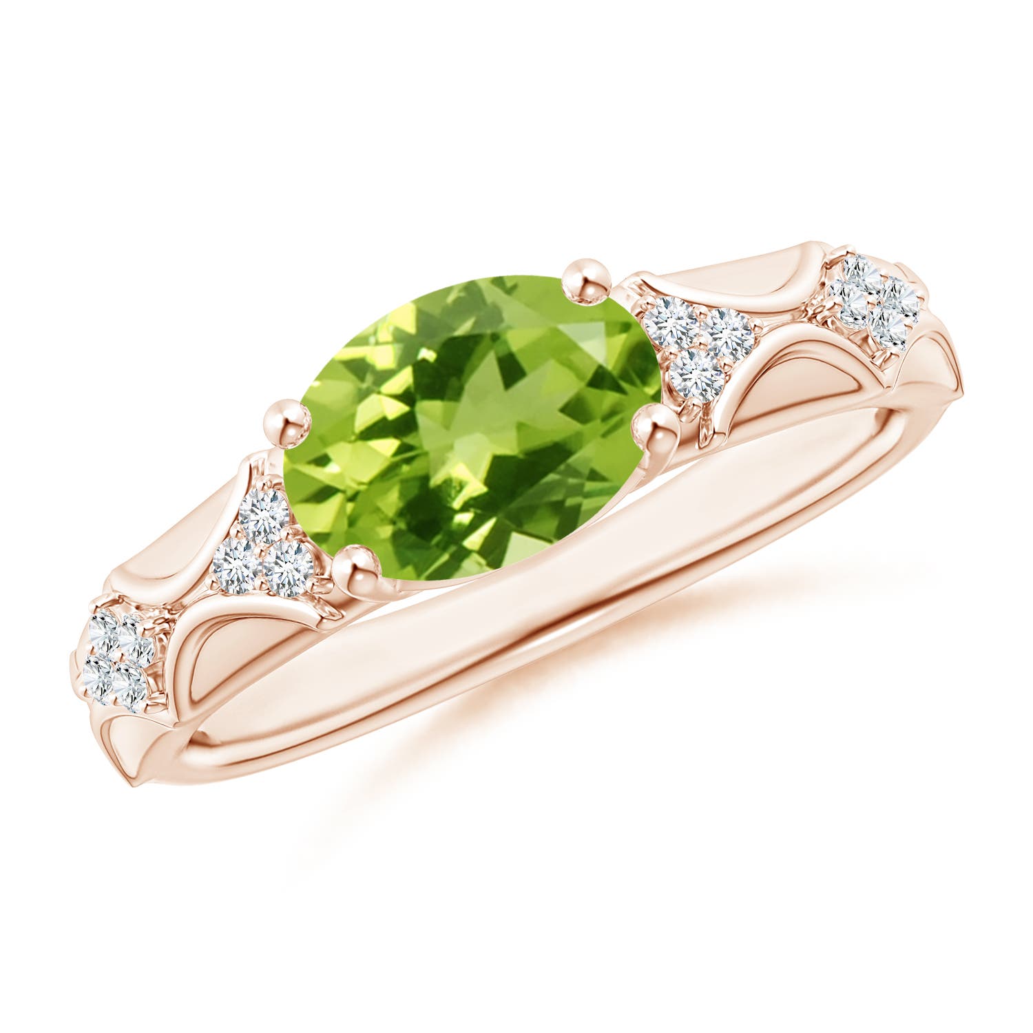 AAA - Peridot / 1.98 CT / 14 KT Rose Gold