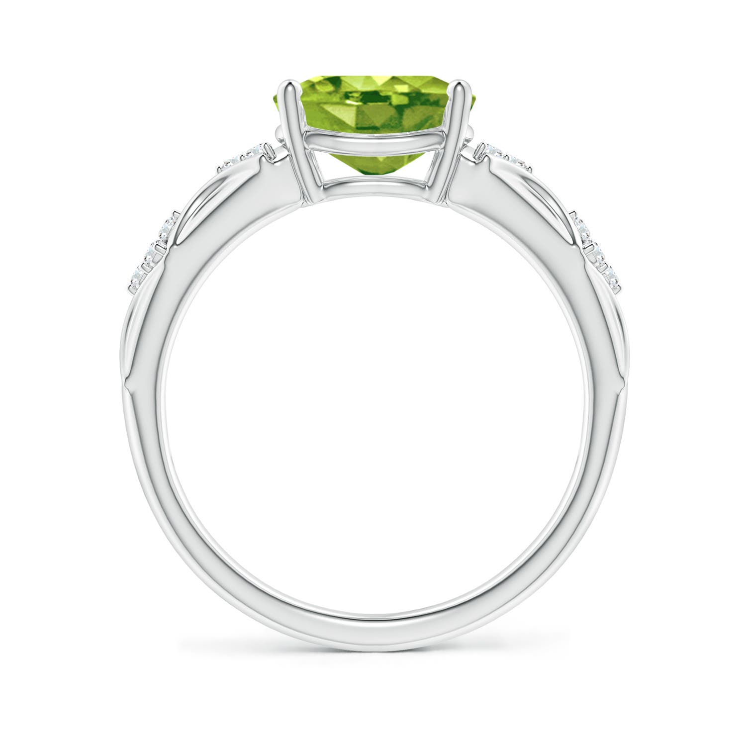 AAA - Peridot / 1.98 CT / 14 KT White Gold