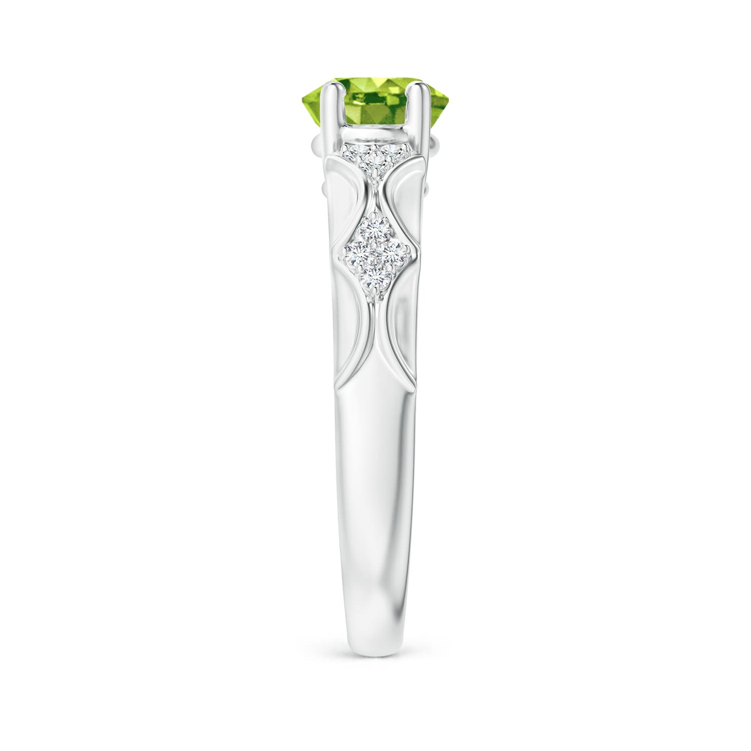 AAA - Peridot / 1.98 CT / 14 KT White Gold