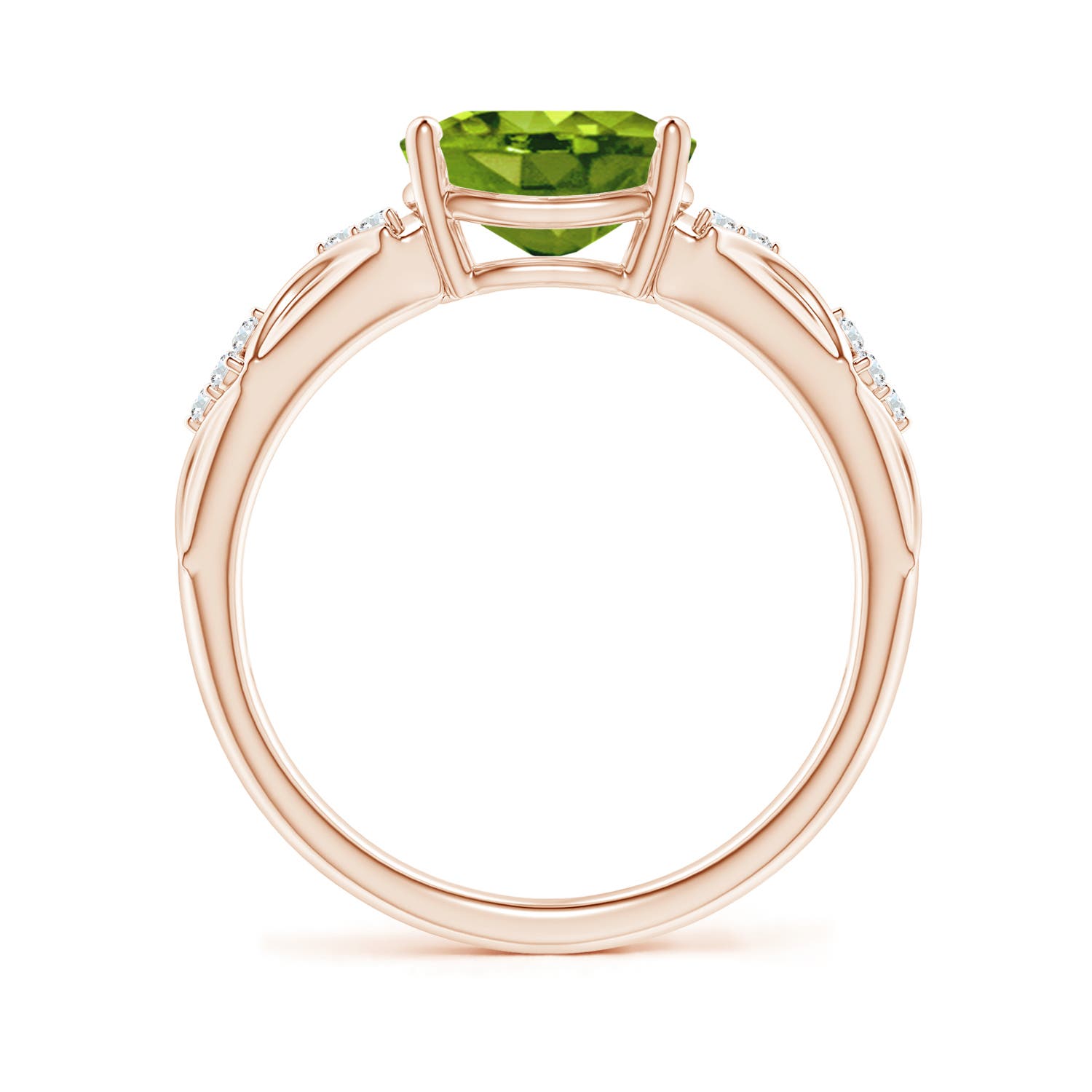 AAAA - Peridot / 1.98 CT / 14 KT Rose Gold