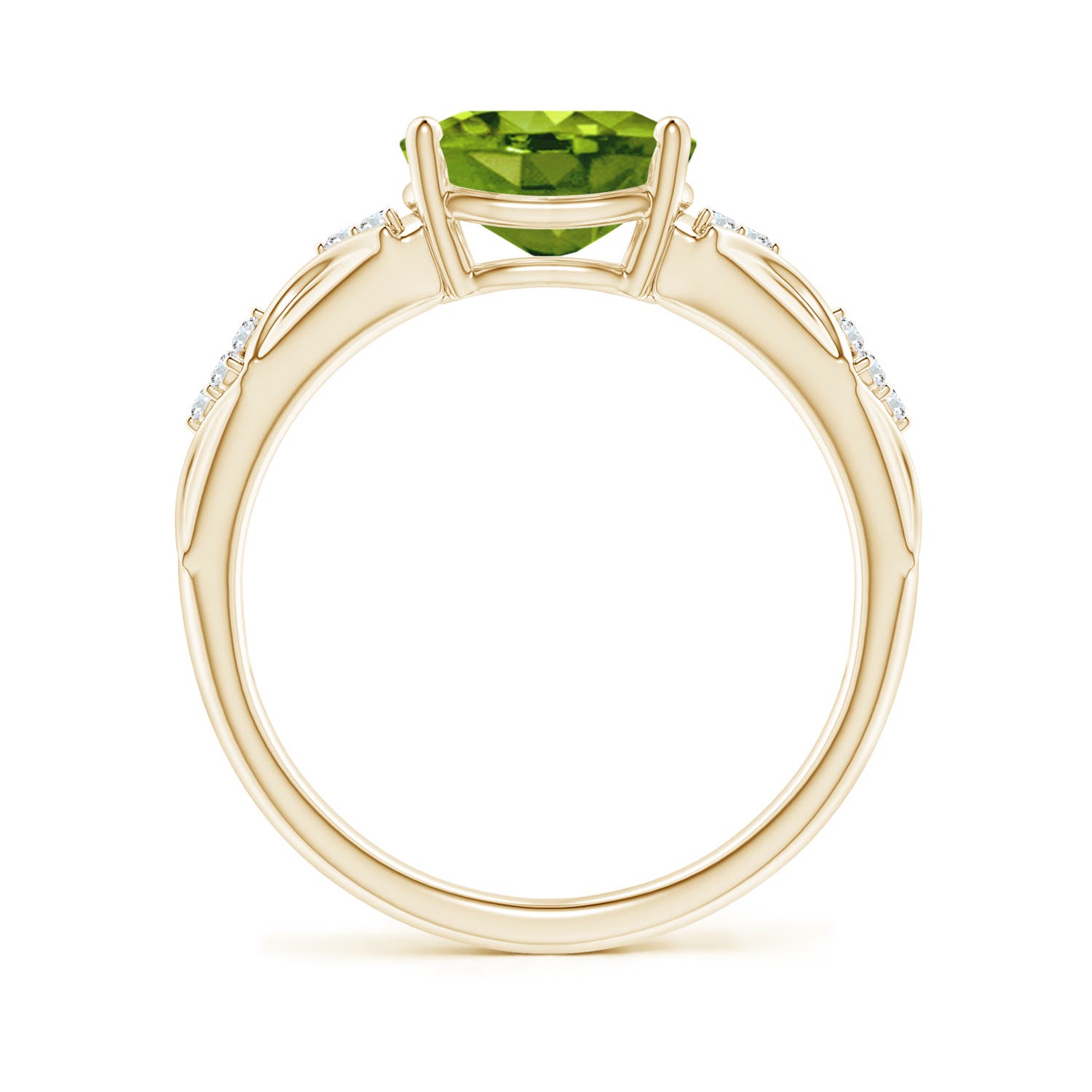 AAAA - Peridot / 1.98 CT / 14 KT Yellow Gold