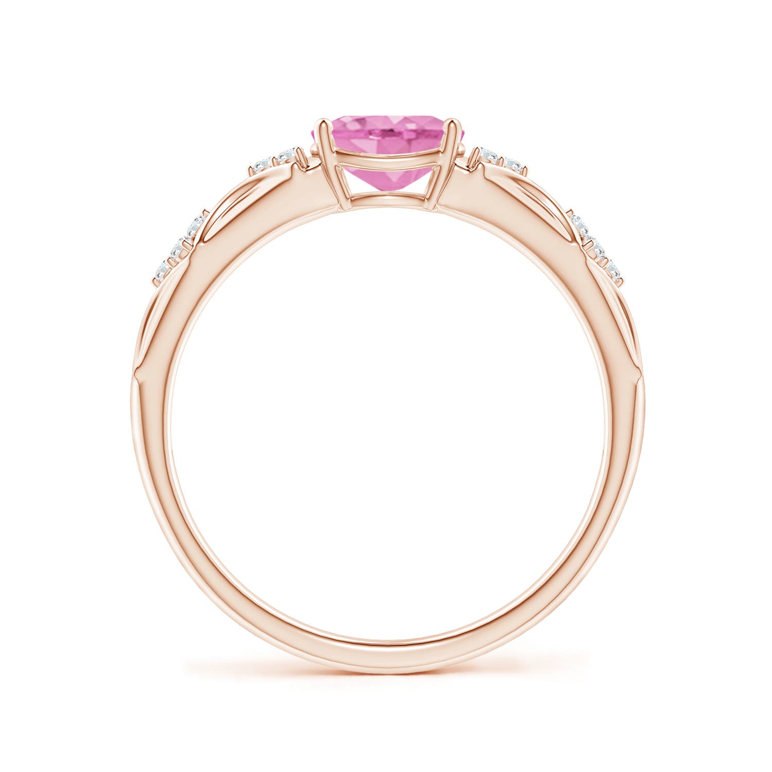 A - Pink Sapphire / 0.89 CT / 14 KT Rose Gold