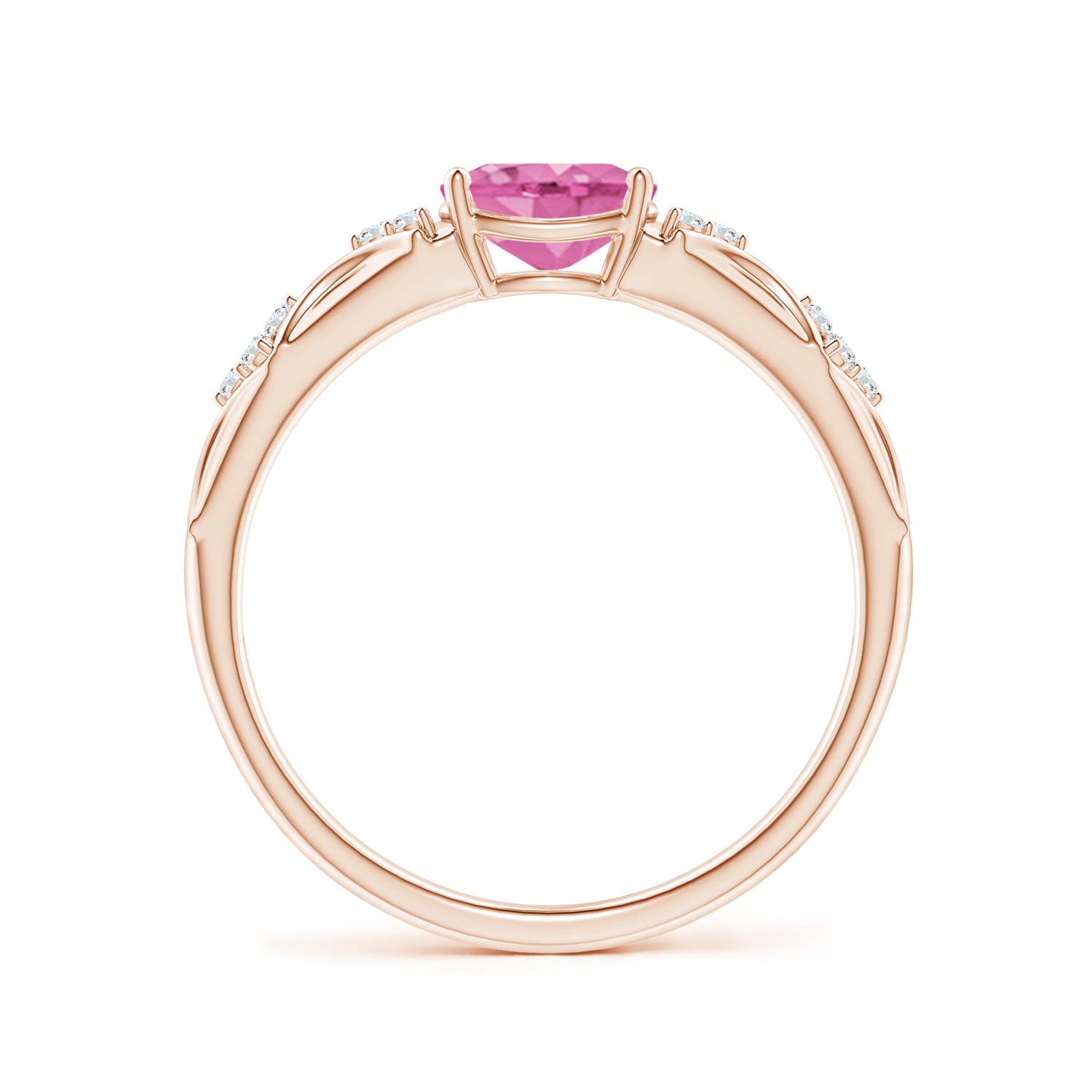 AA - Pink Sapphire / 0.89 CT / 14 KT Rose Gold