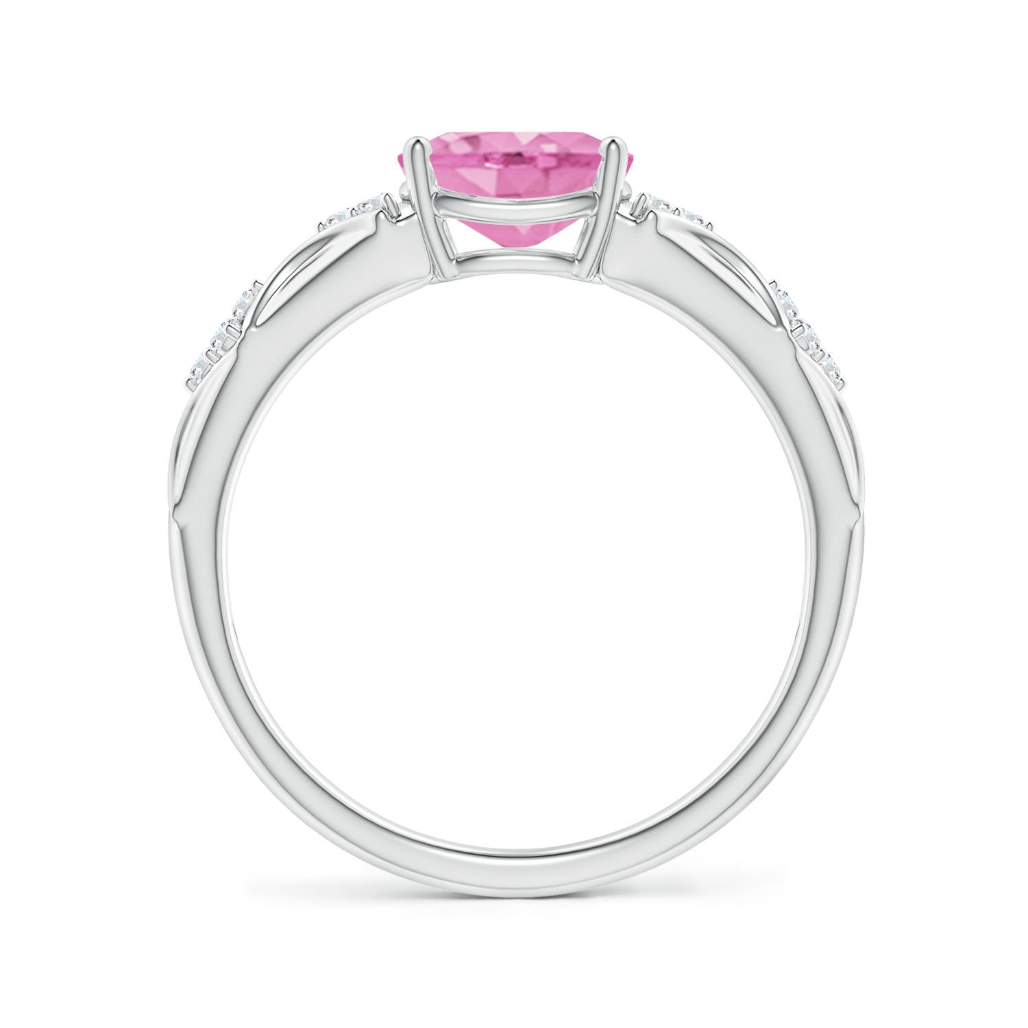 A - Pink Sapphire / 1.52 CT / 14 KT White Gold