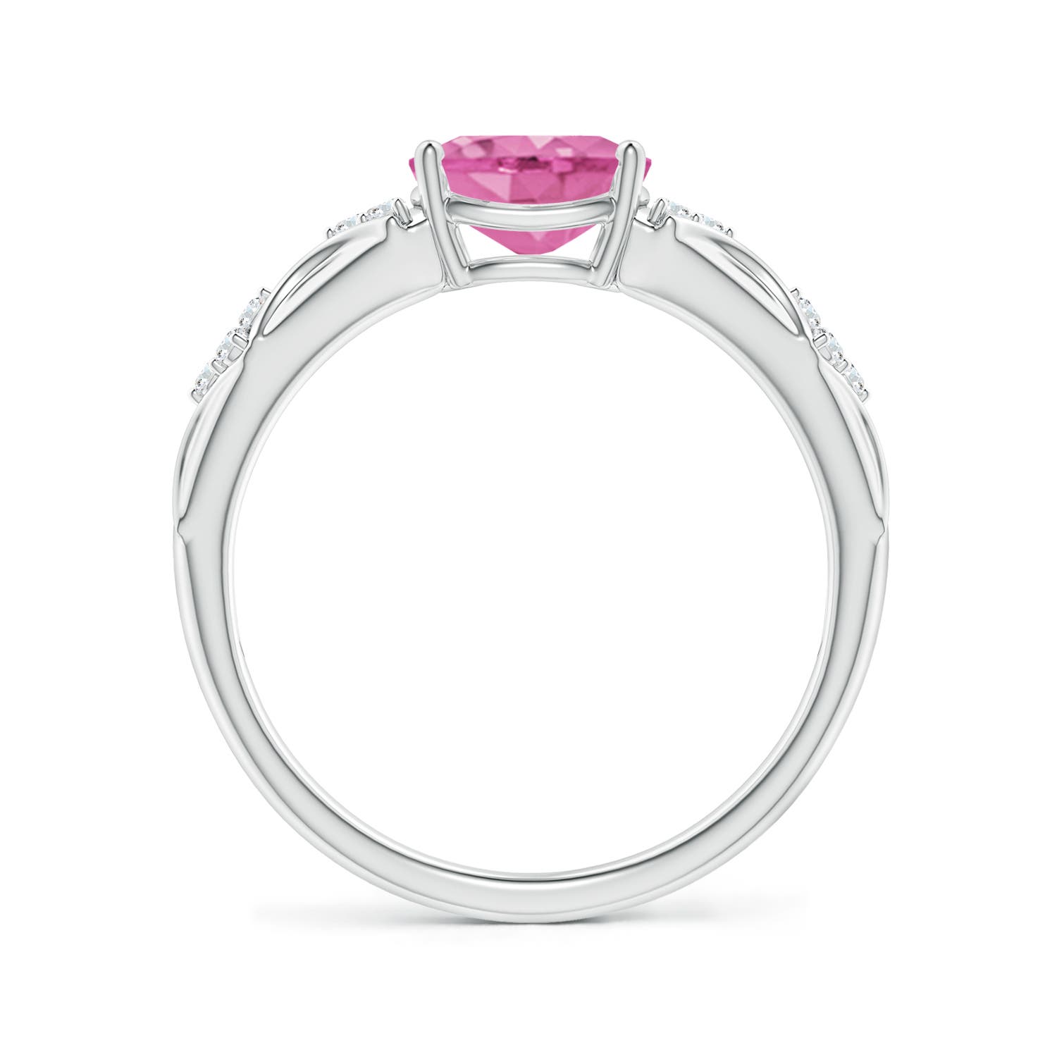 AA - Pink Sapphire / 1.52 CT / 14 KT White Gold