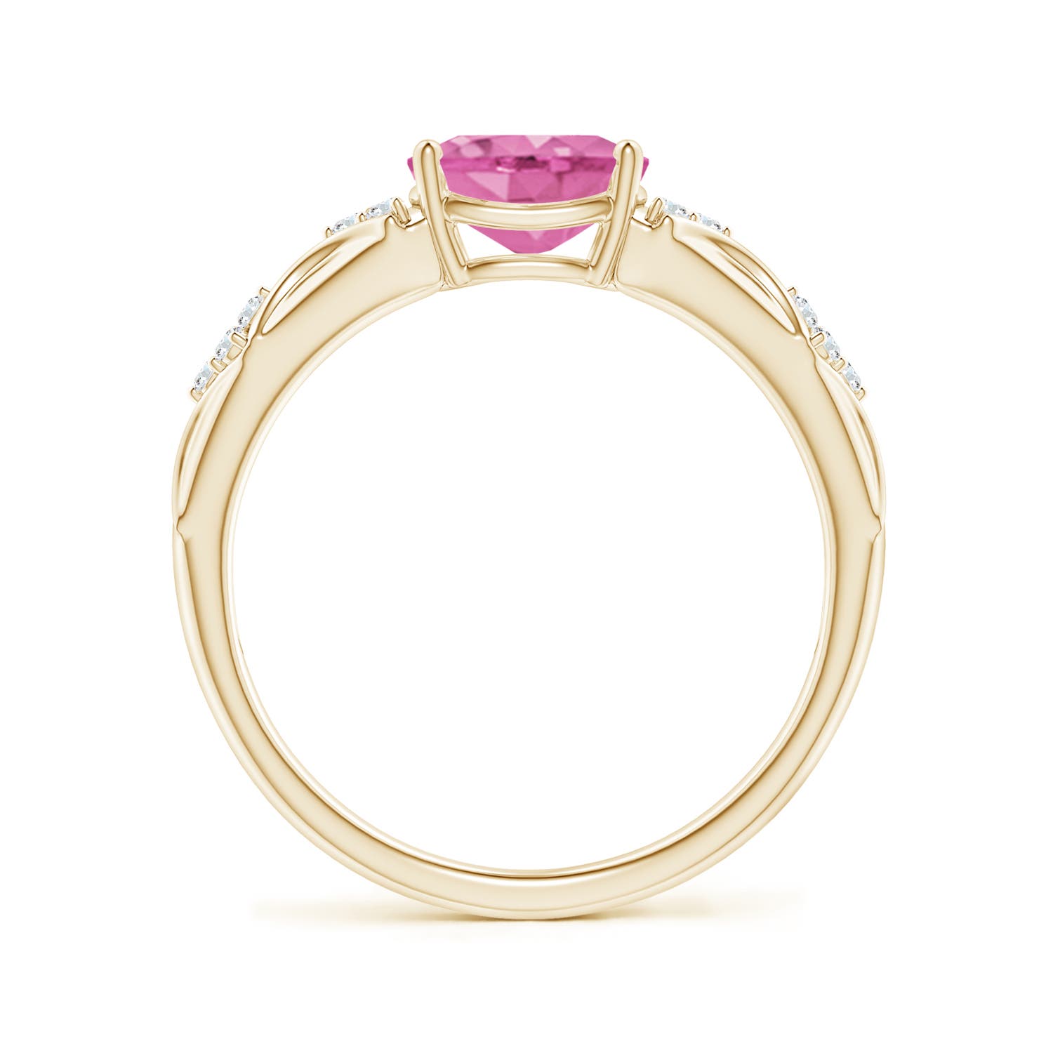 AA - Pink Sapphire / 1.52 CT / 14 KT Yellow Gold