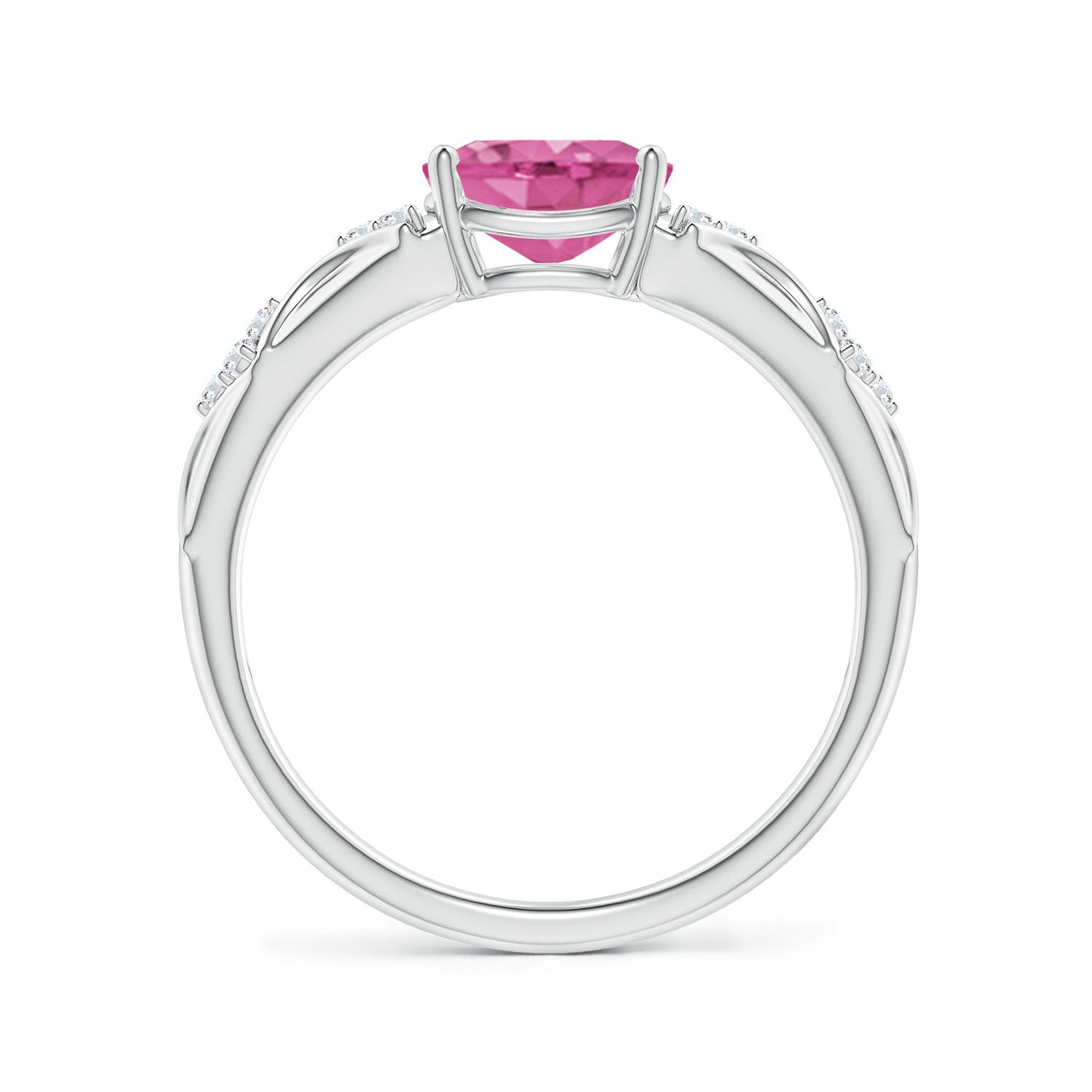 AAA - Pink Sapphire / 1.52 CT / 14 KT White Gold