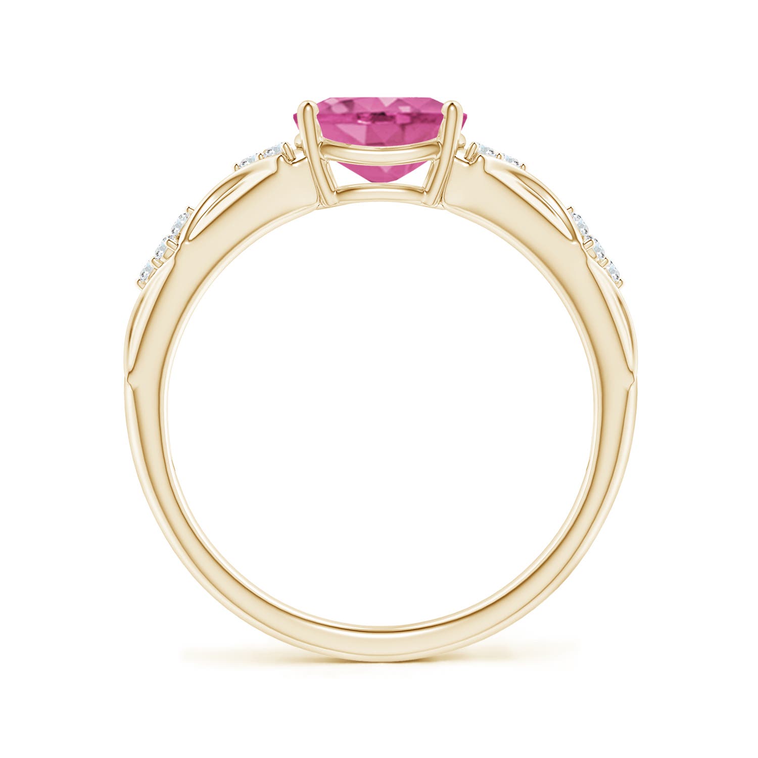 AAA - Pink Sapphire / 1.52 CT / 14 KT Yellow Gold