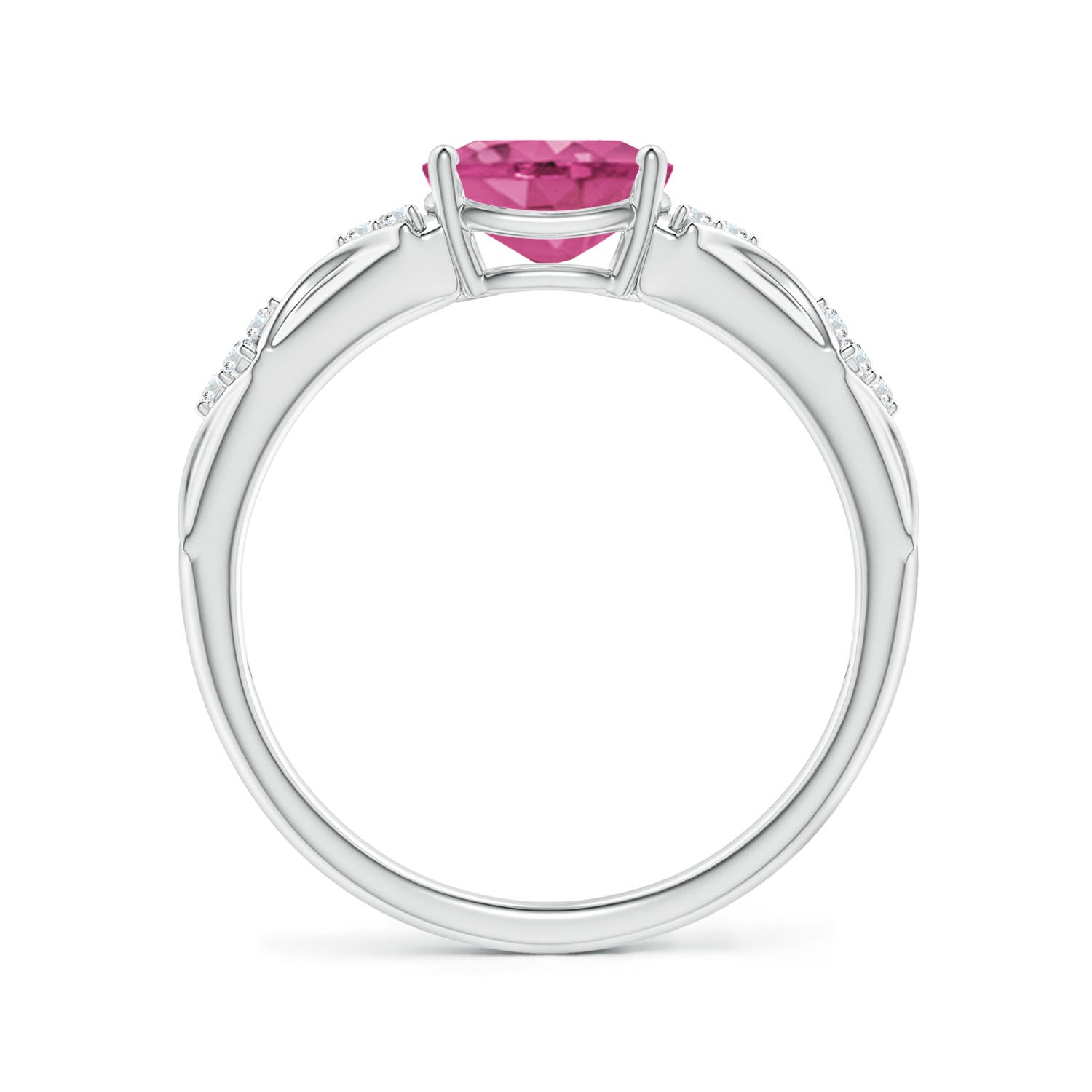 AAAA - Pink Sapphire / 1.52 CT / 14 KT White Gold