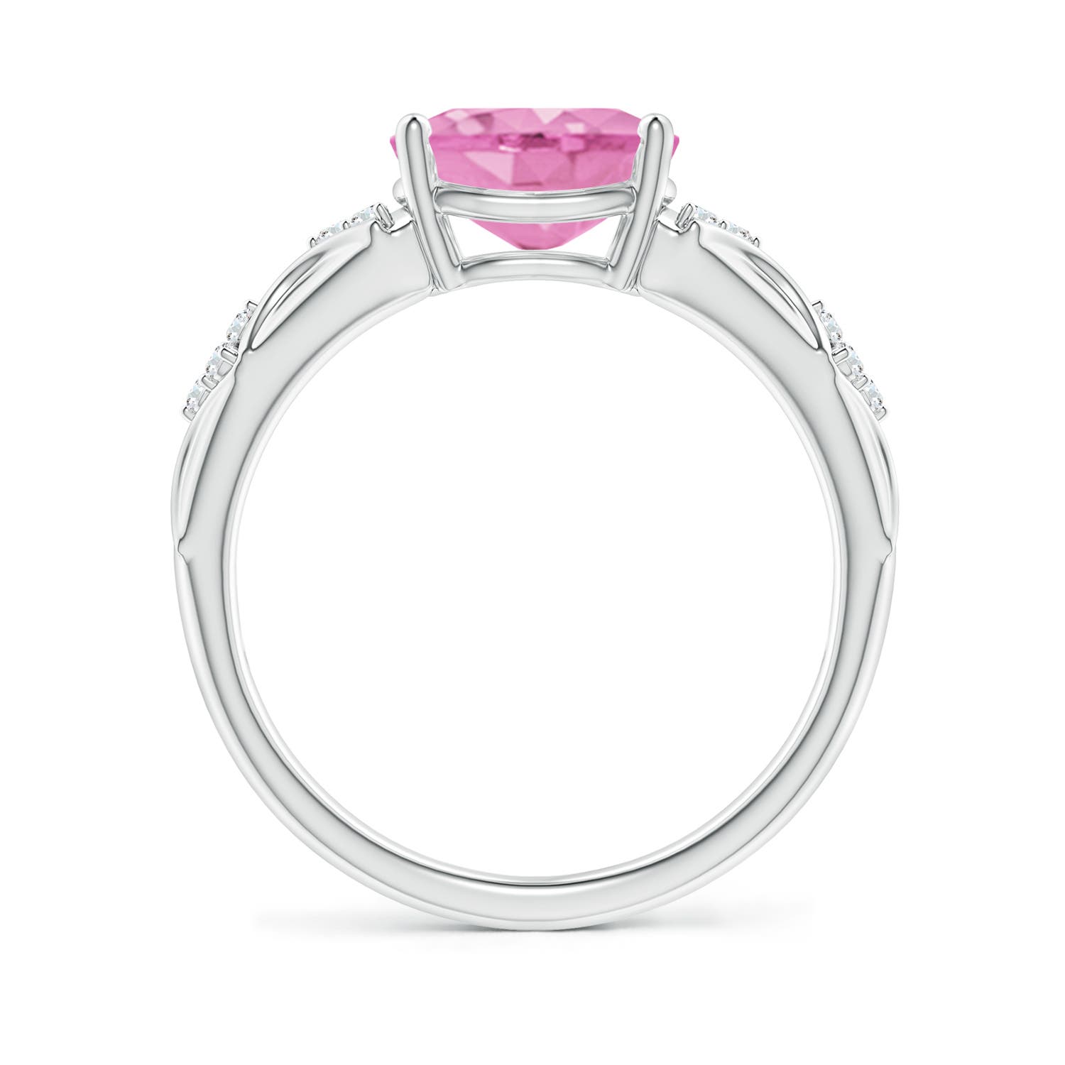 A - Pink Sapphire / 1.98 CT / 14 KT White Gold