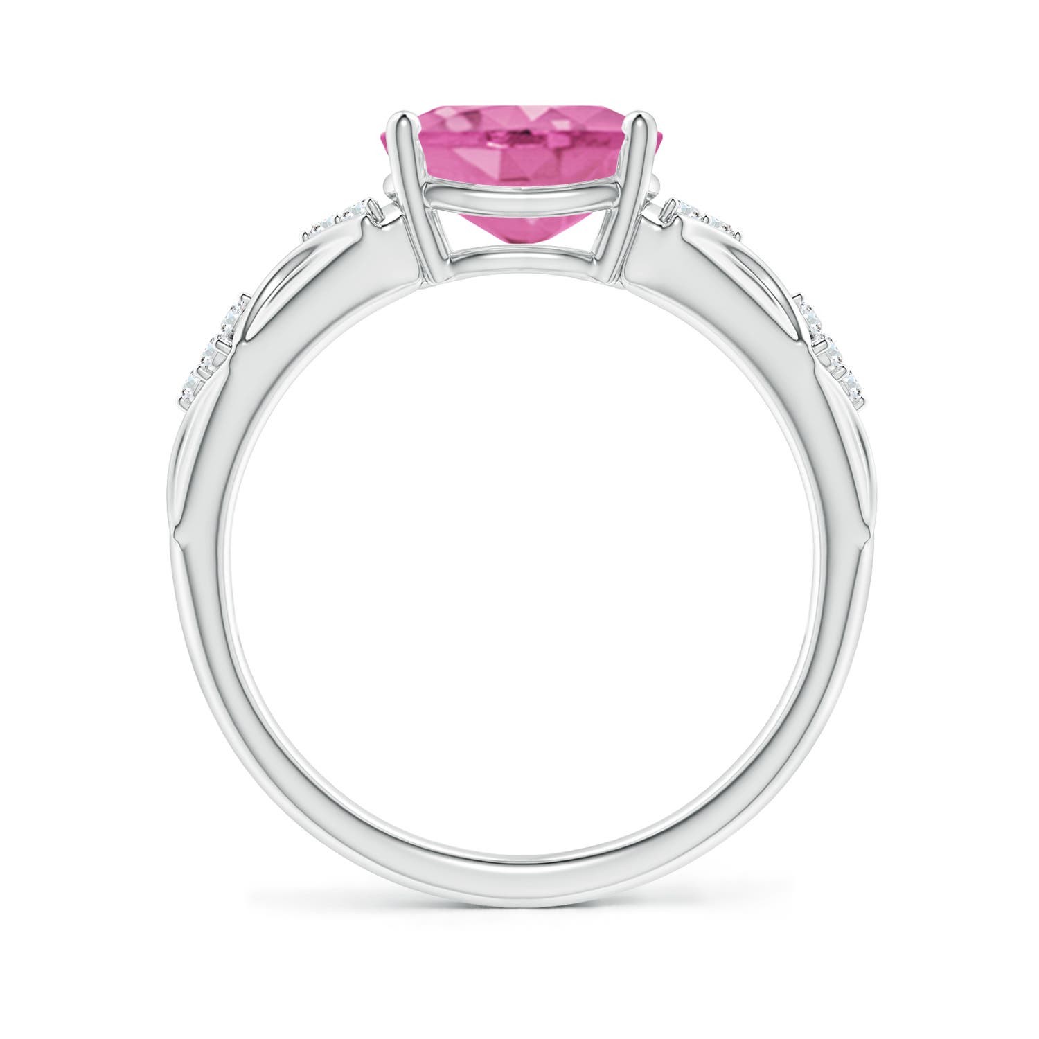 AA - Pink Sapphire / 1.98 CT / 14 KT White Gold