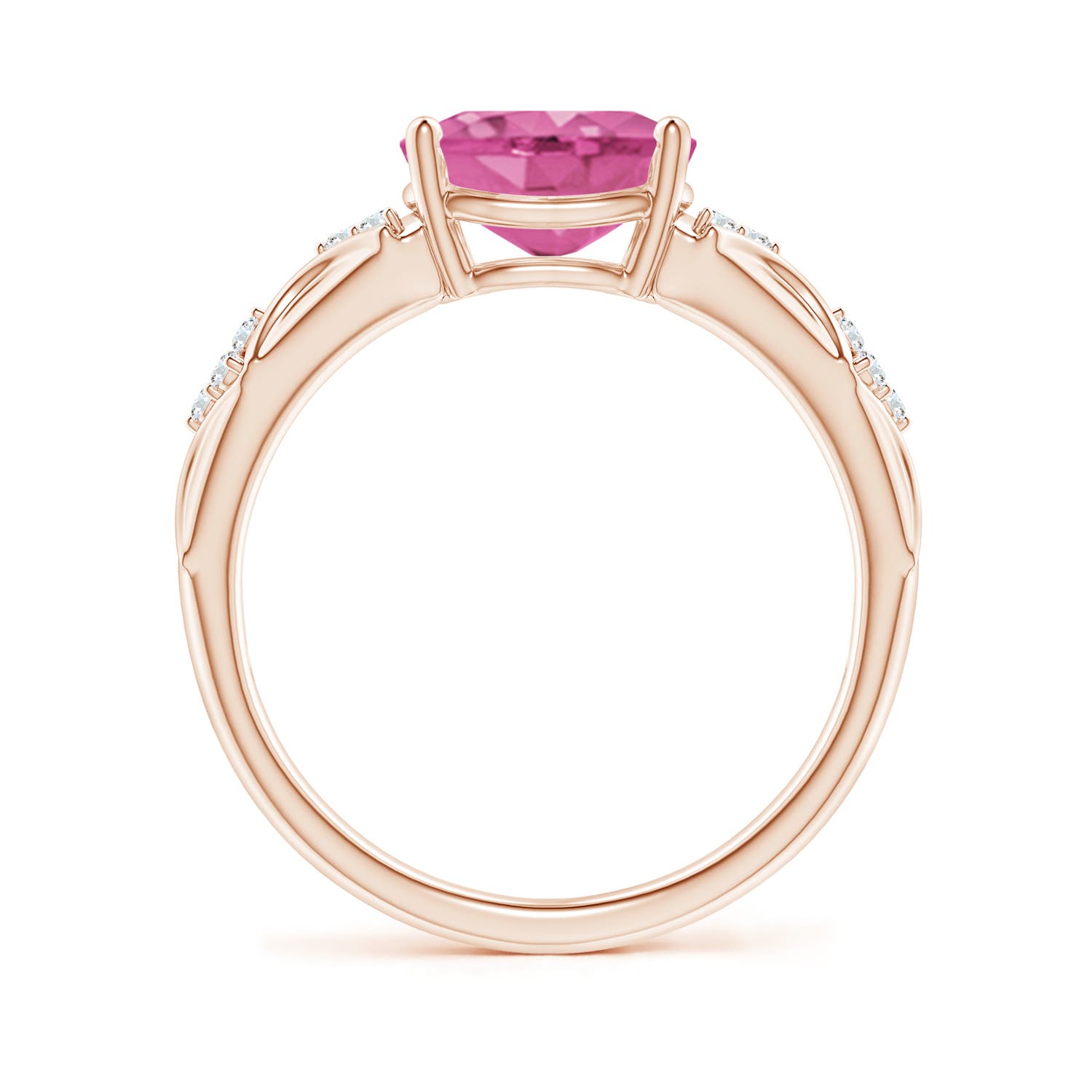 AAA - Pink Sapphire / 1.98 CT / 14 KT Rose Gold