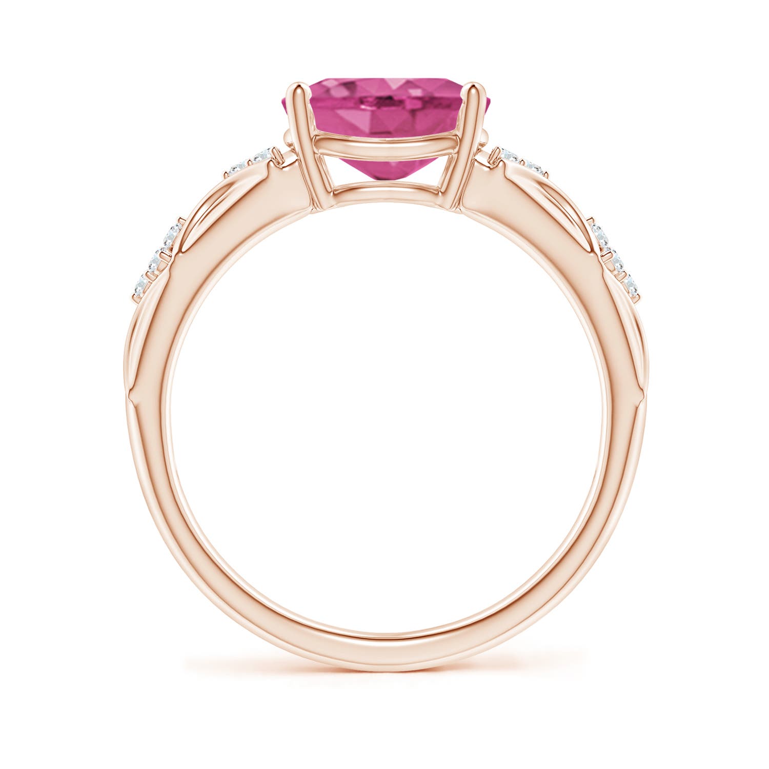 AAAA - Pink Sapphire / 1.98 CT / 14 KT Rose Gold