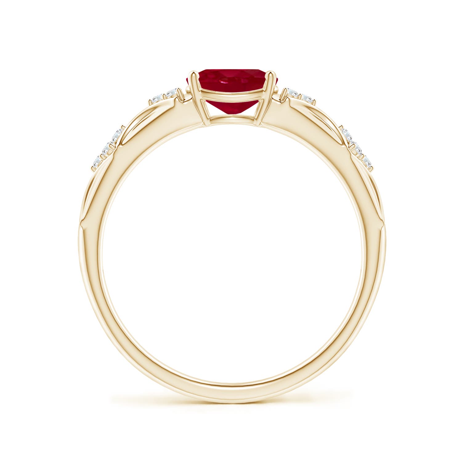 AA - Ruby / 1.04 CT / 14 KT Yellow Gold