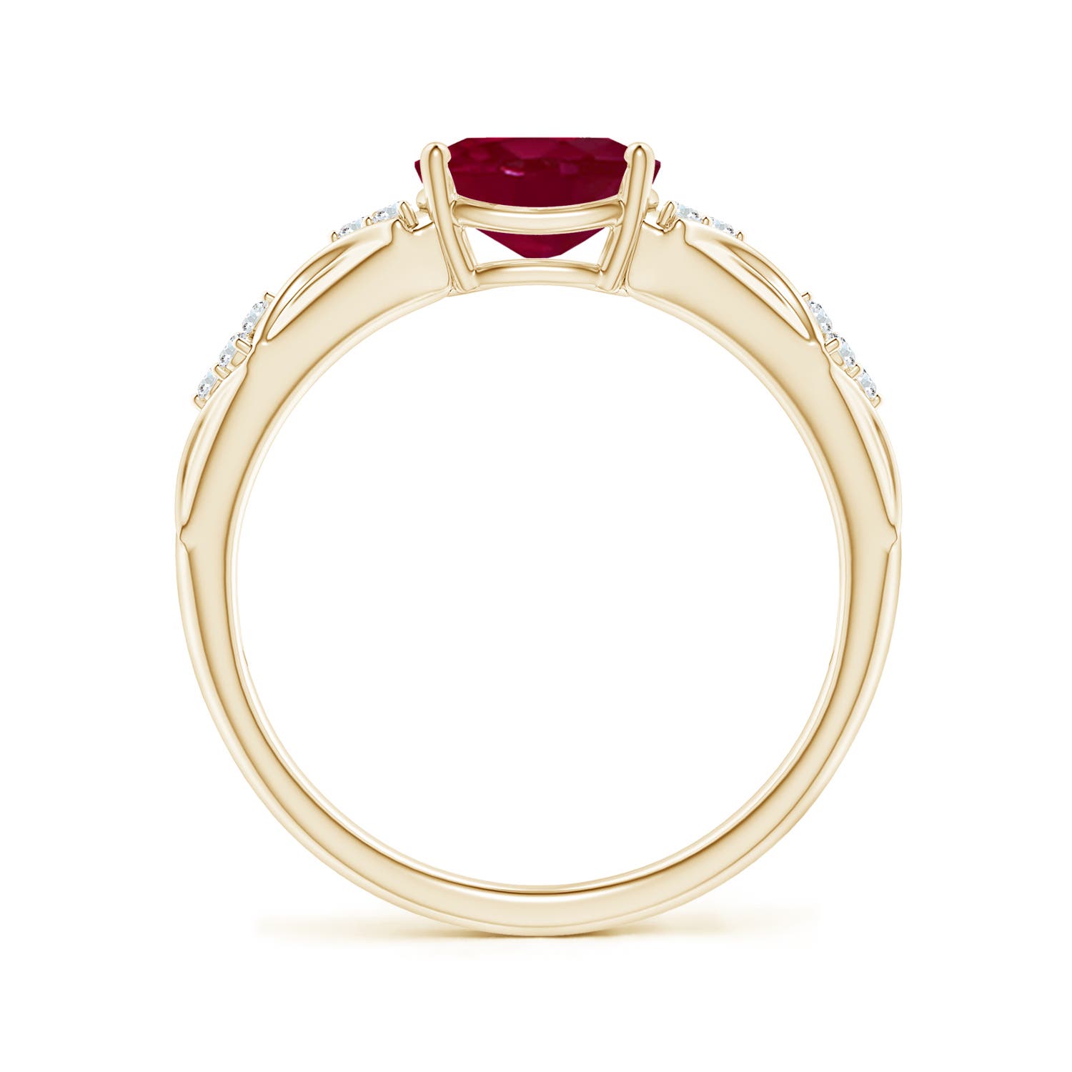 A - Ruby / 1.32 CT / 14 KT Yellow Gold