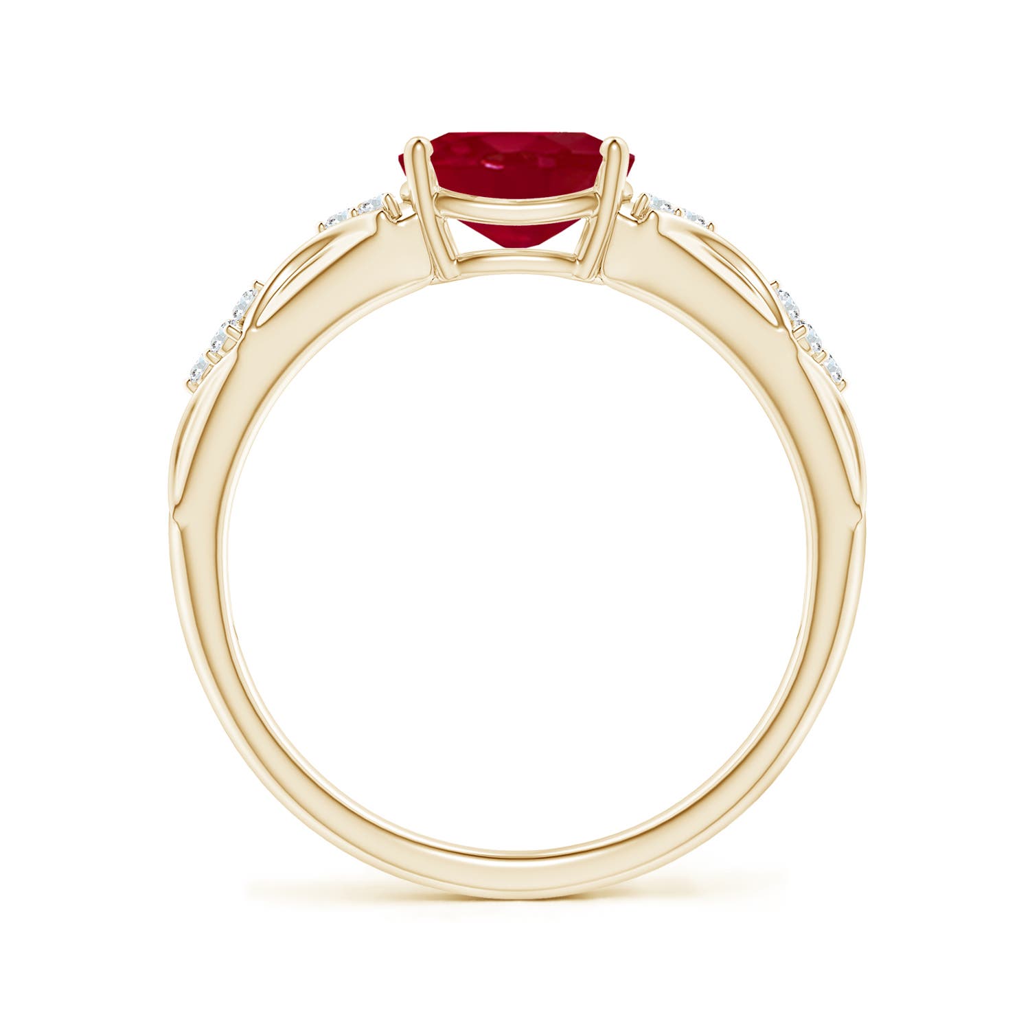 AA - Ruby / 1.32 CT / 14 KT Yellow Gold