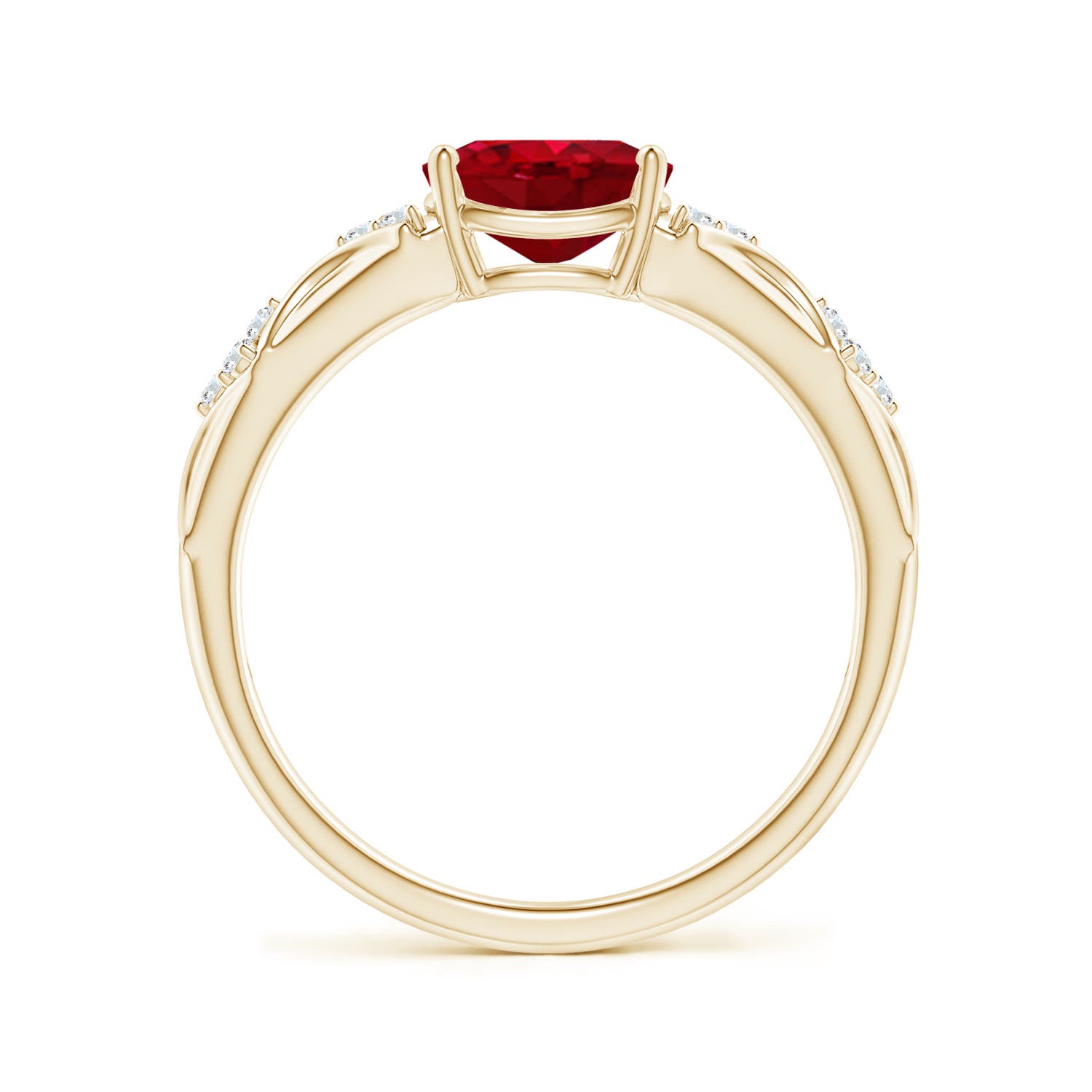 AAA - Ruby / 1.32 CT / 14 KT Yellow Gold