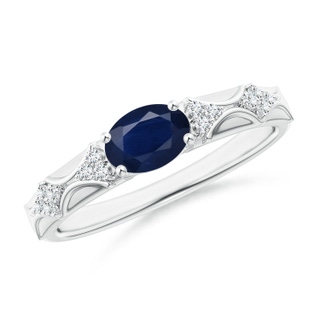 Oval A Blue Sapphire