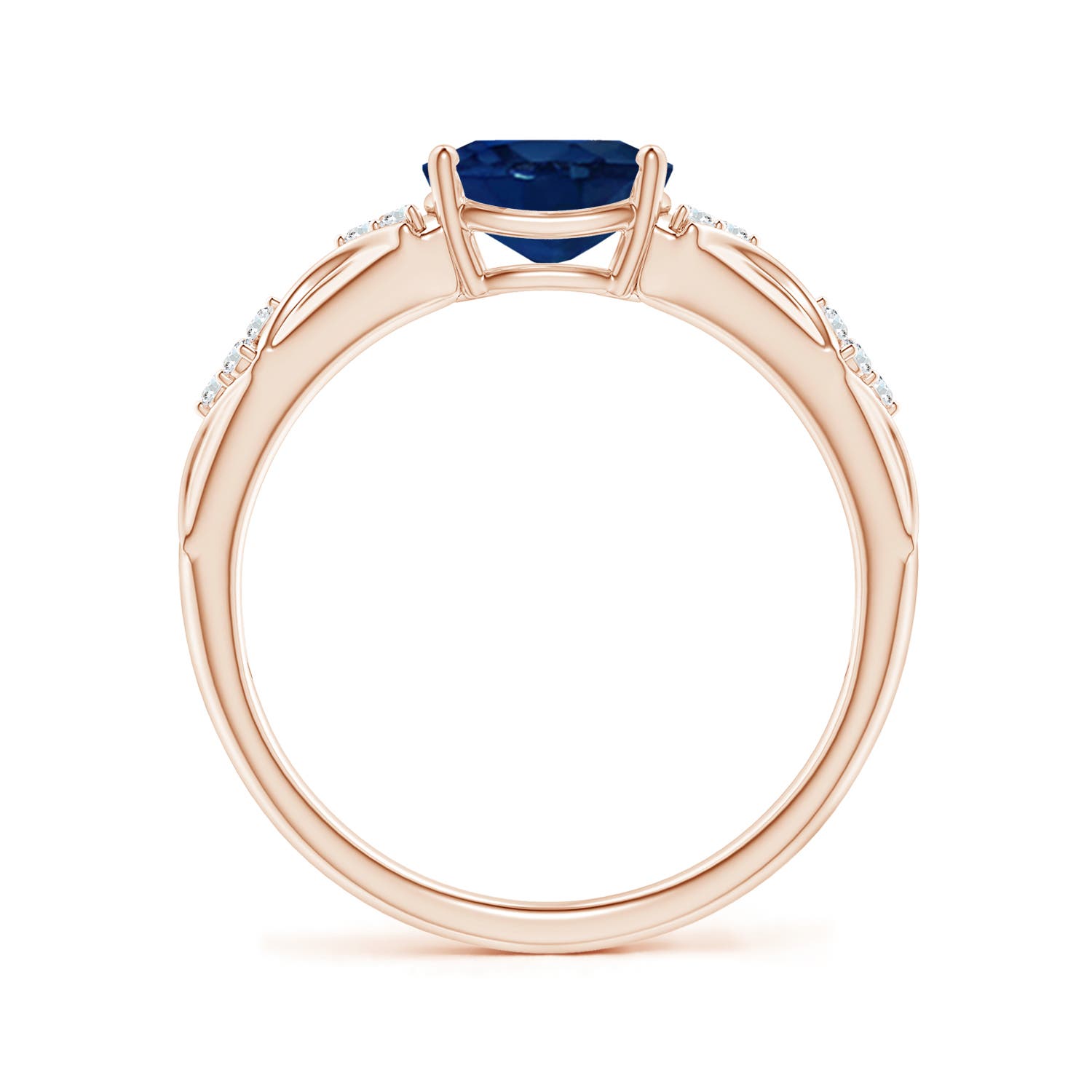 AA - Blue Sapphire / 1.62 CT / 14 KT Rose Gold