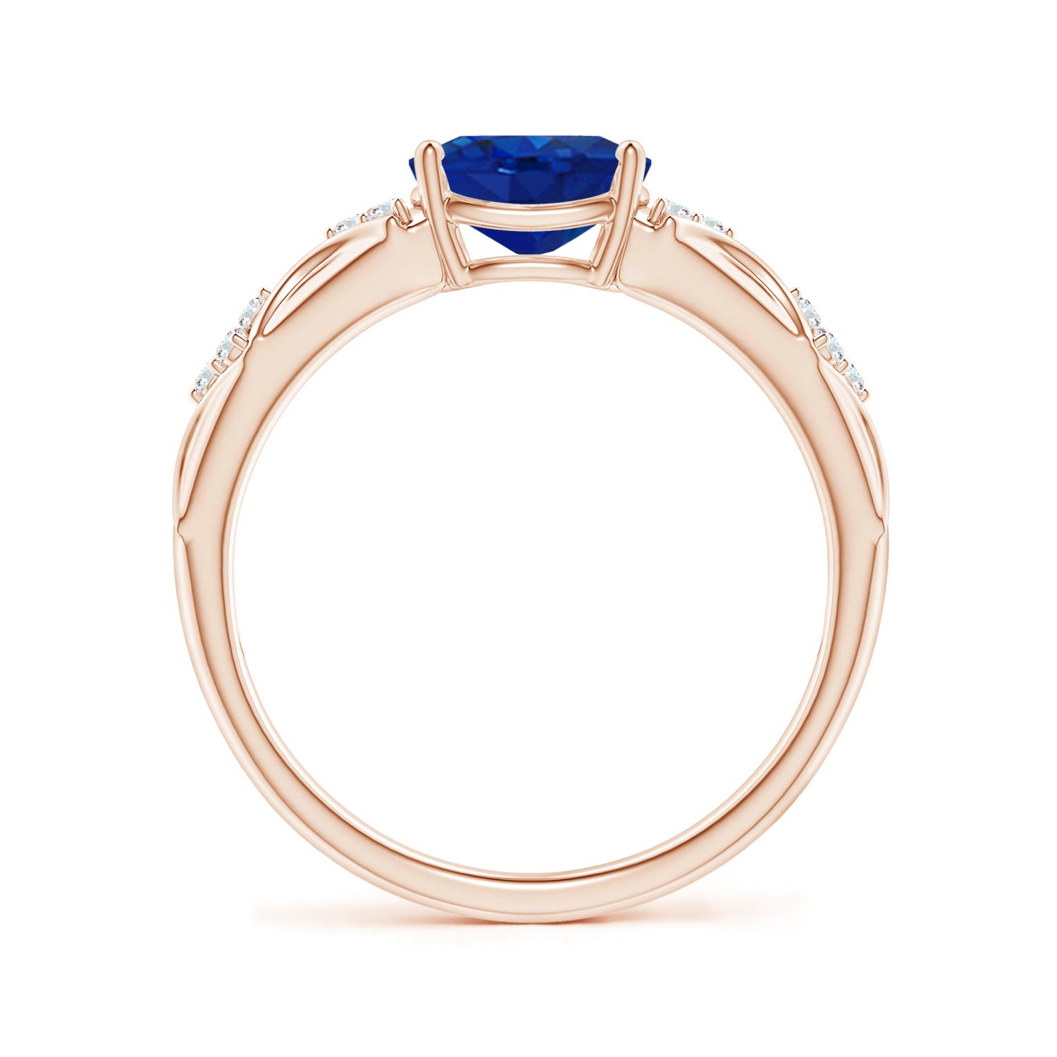 AAA - Blue Sapphire / 1.62 CT / 14 KT Rose Gold