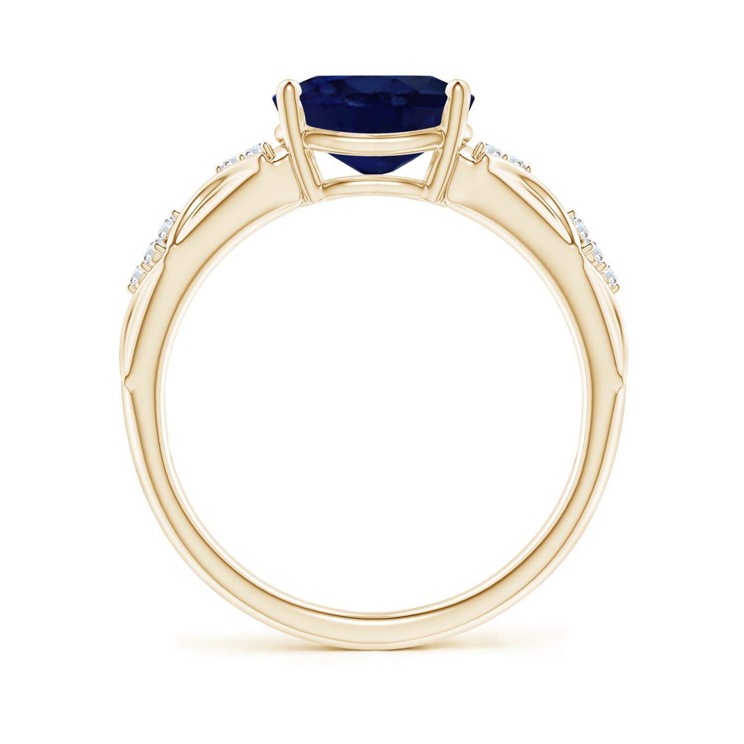 A - Blue Sapphire / 2.08 CT / 14 KT Yellow Gold