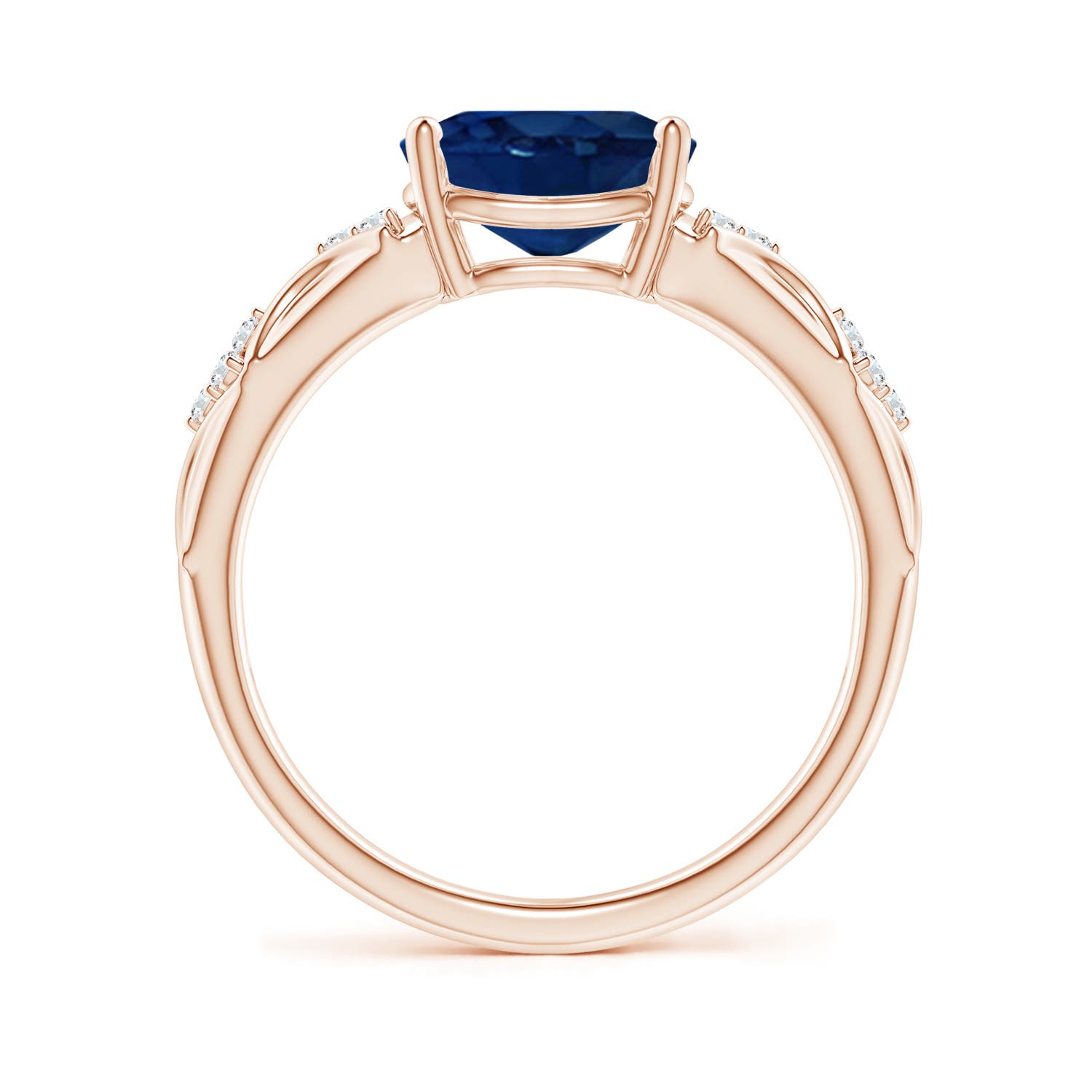 AA - Blue Sapphire / 2.08 CT / 14 KT Rose Gold