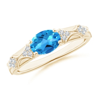 Oval AAAA Swiss Blue Topaz