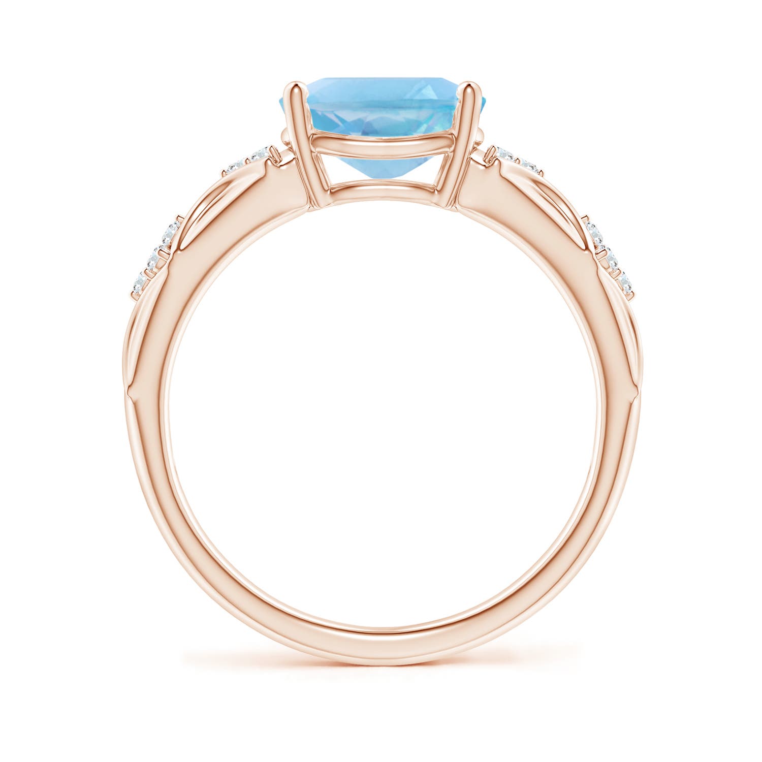 A - Swiss Blue Topaz / 2.33 CT / 14 KT Rose Gold