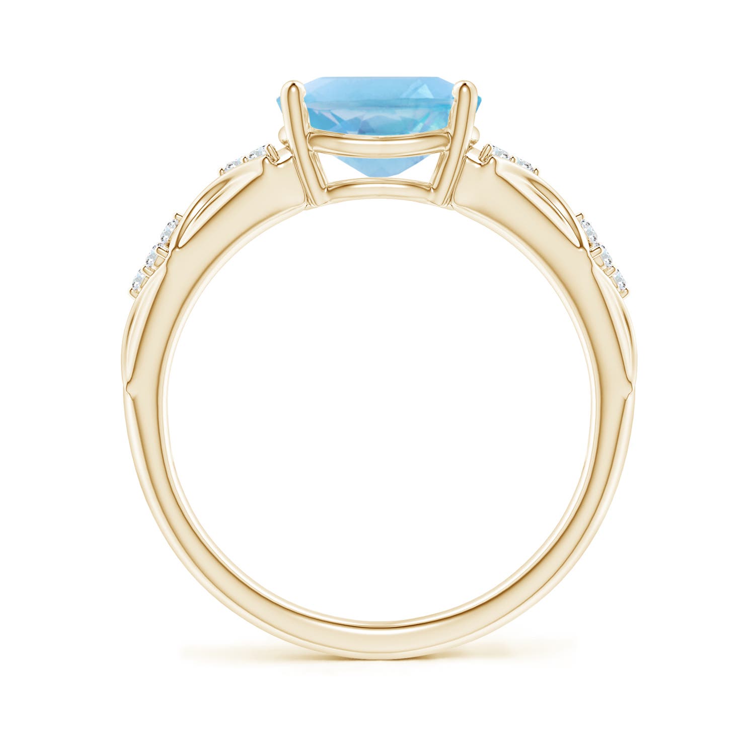 A - Swiss Blue Topaz / 2.33 CT / 14 KT Yellow Gold